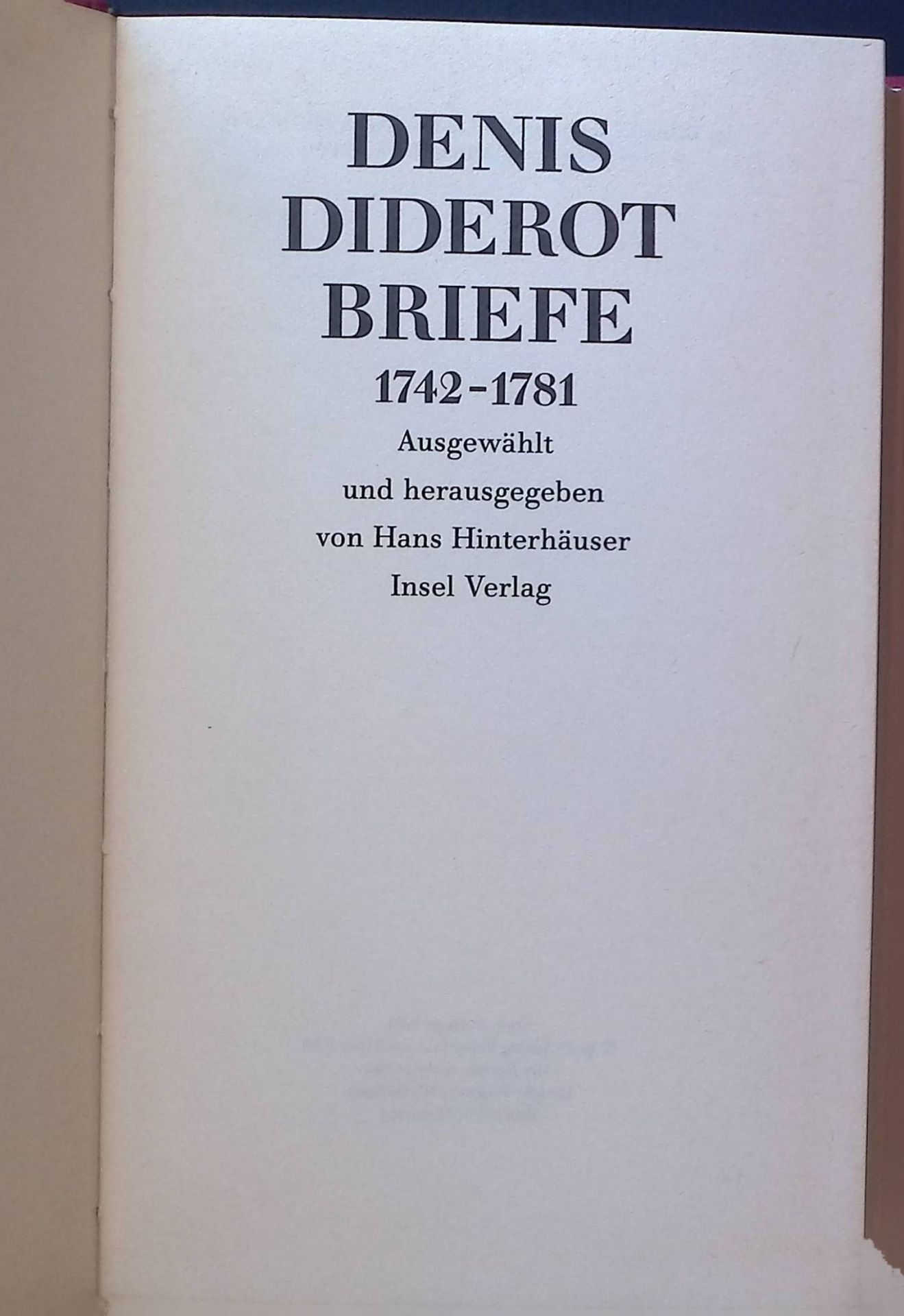 Briefe : 1742 - 1781