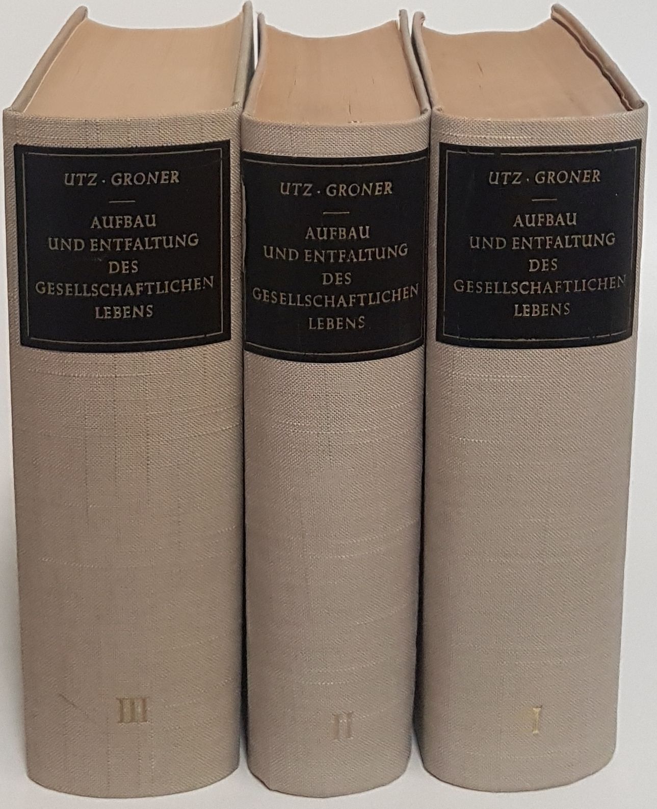 Aufbau und Entfaltung des gesellschaftlichen Lebens: Soziale Summe Pius XII. (3 Bände KOMPLETT)