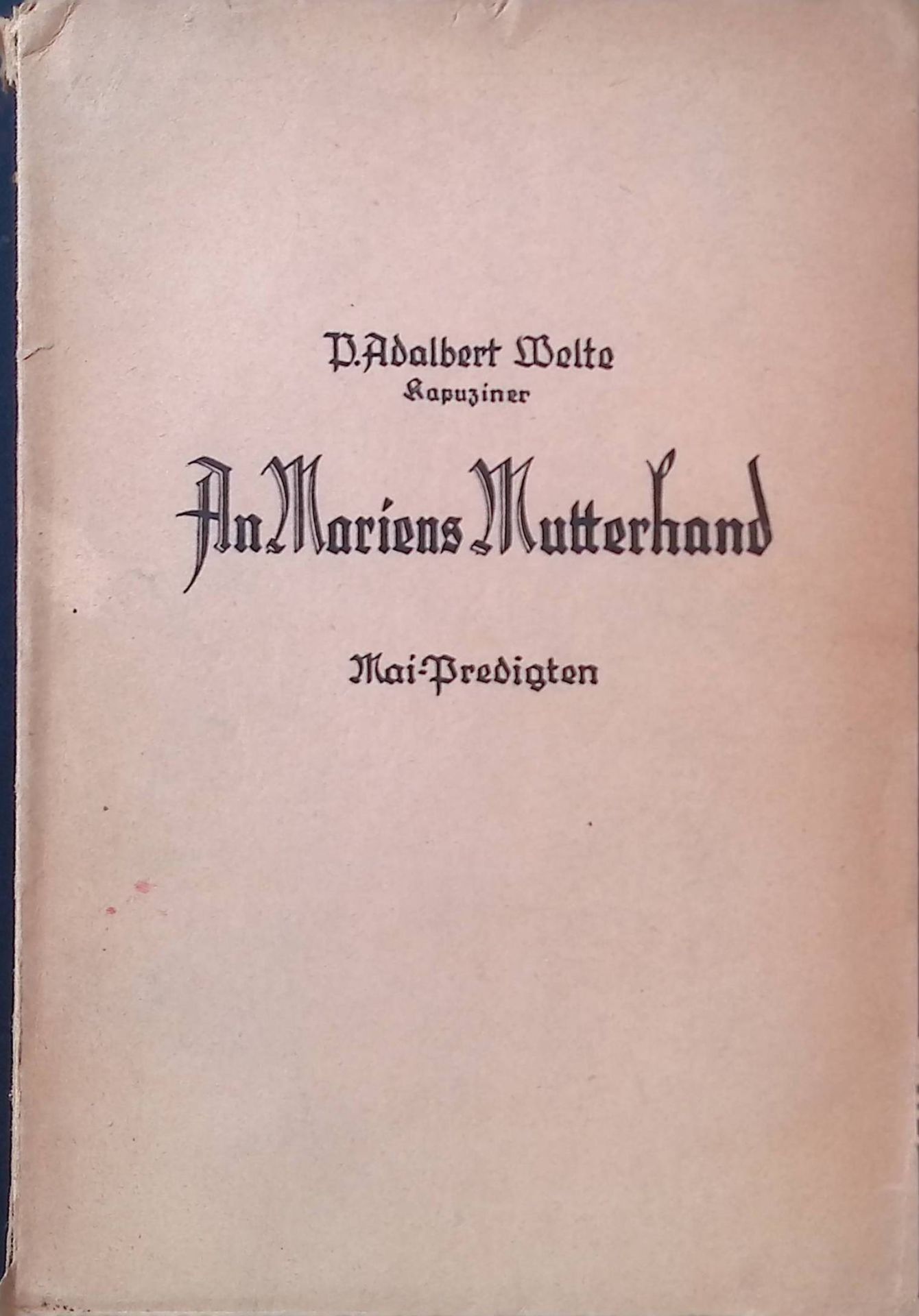 An Mariens Mutterhand ins ewige Vaterland. Mai-Predigten