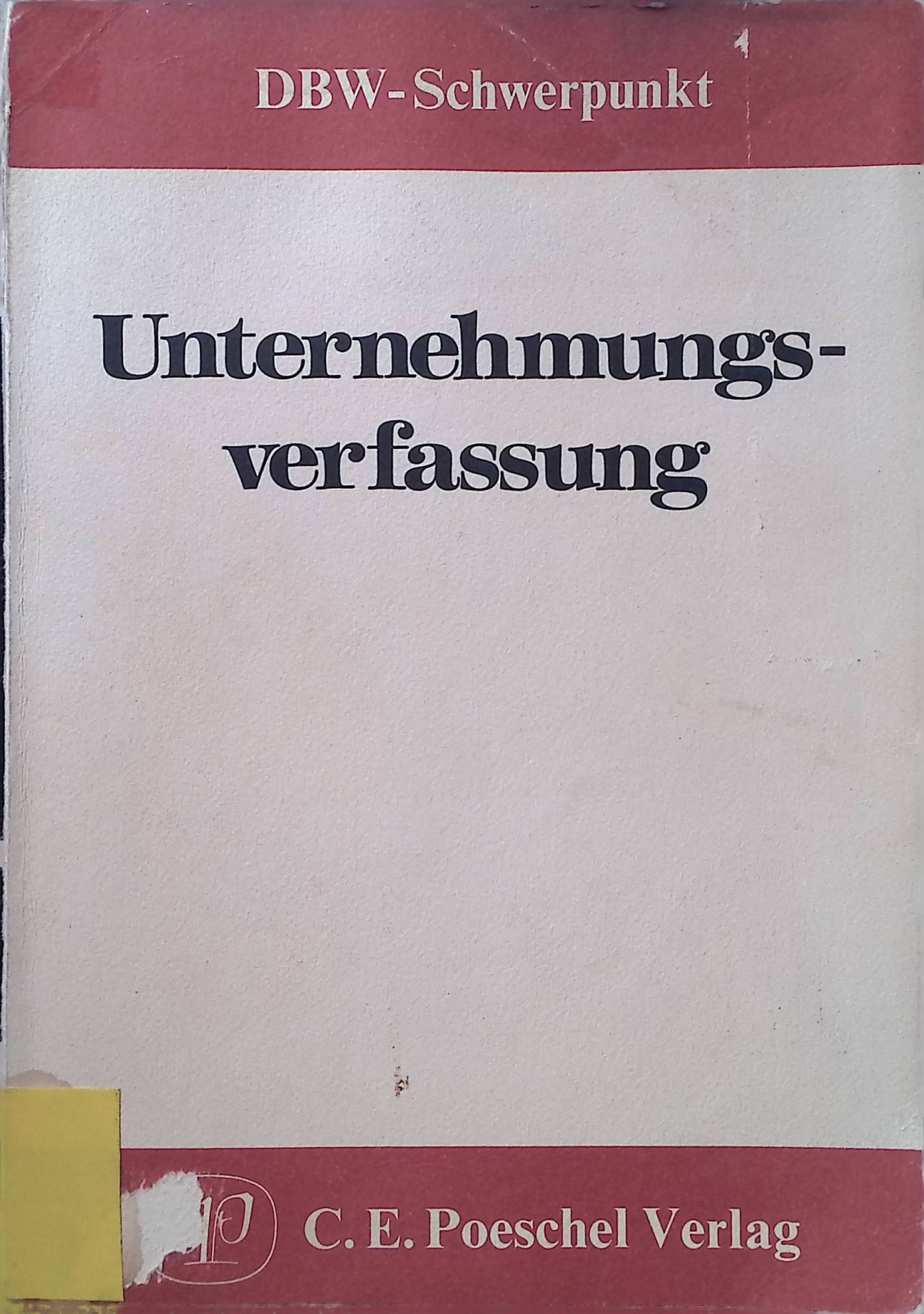 Unternehmungsverfassung