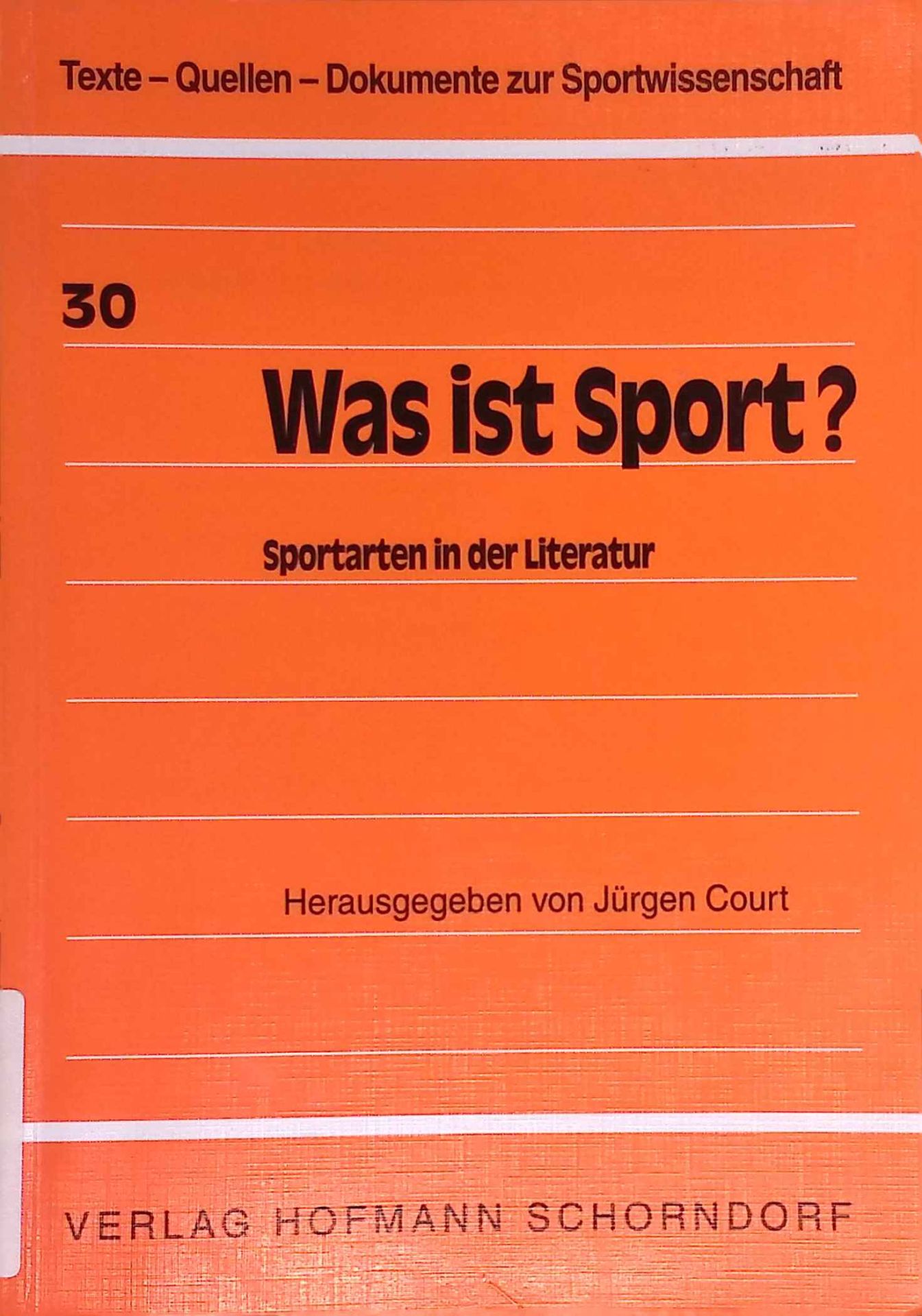 Was ist Sport? : Sportarten in der Literatur