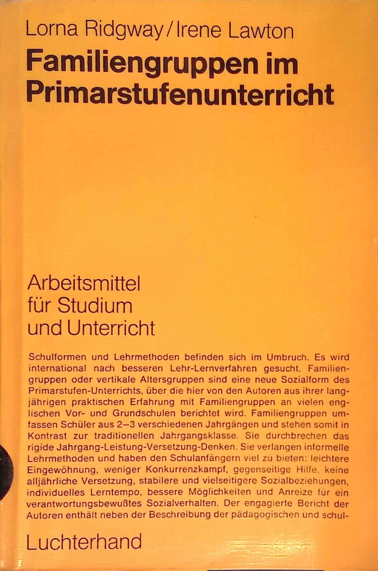 Familiengruppen im Primarstufenunterricht