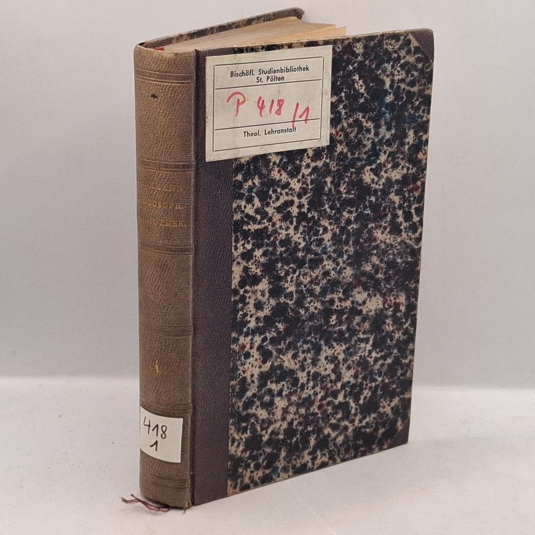 Philosophische Bibliothek oder Sammlung der Hauptwerke der Philosophie alter und neuer Zeit. - 9. und 10. BAND (KOMPLETT in einem Buch