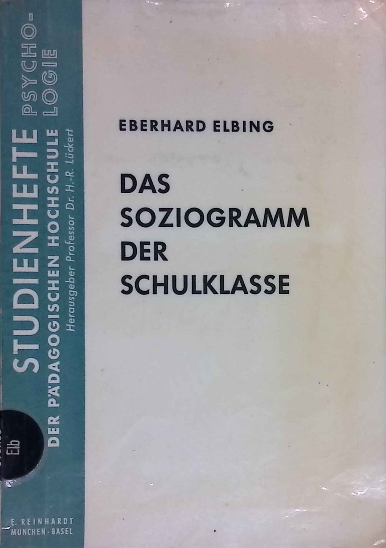 Das Soziogramm der Schulklasse : diagnost. u. Verhalten modifizierende Arbeitsmöglichkeiten