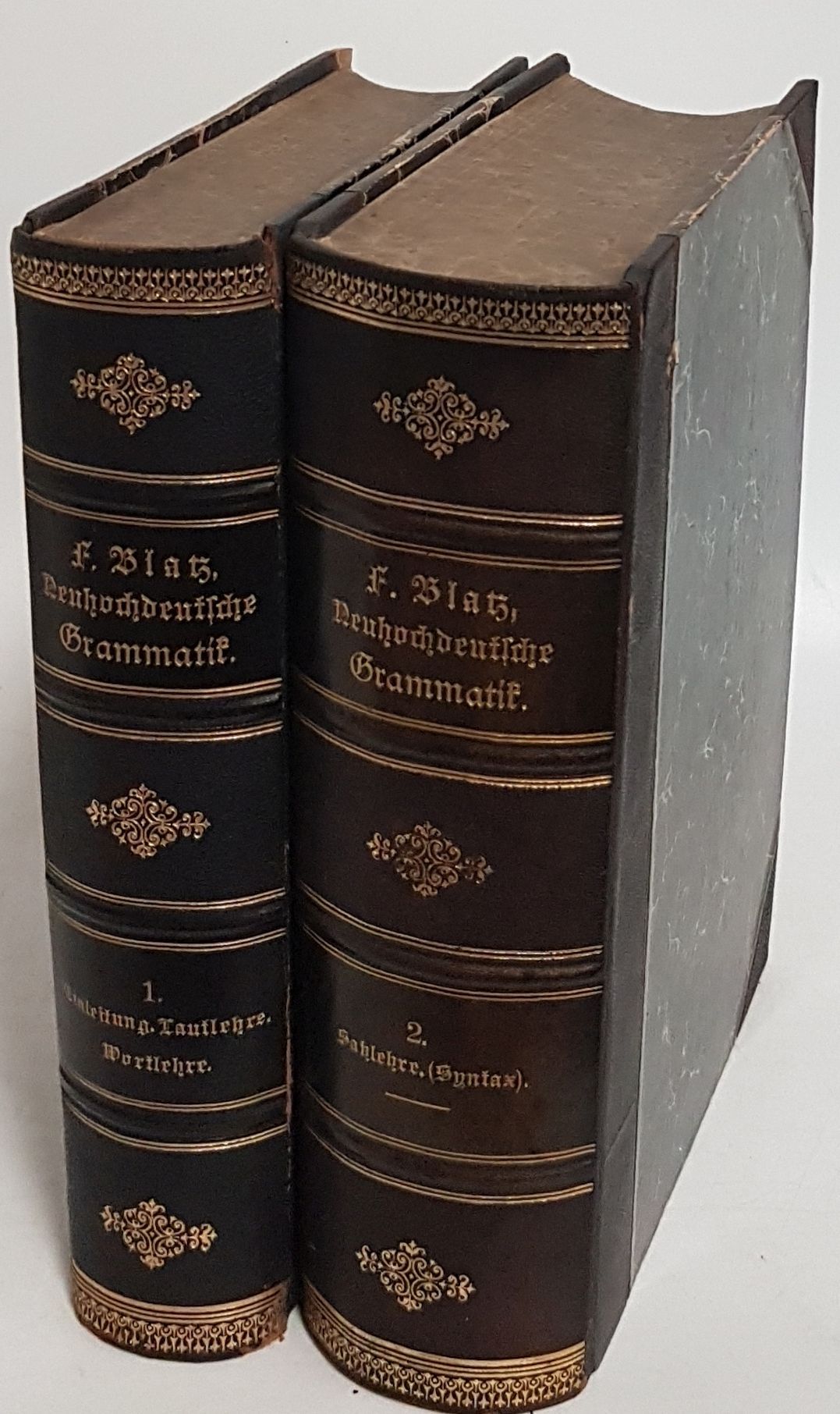 Neuhochdeutsche Grammatik mit Berücksichtigung der historischen Entwickelung der Deutschen Sprache (2 Bände KOMPLETT) - Bd.I: Lautlehre, Wortlehre/ Bd.II: Satzlehre (Syntax)