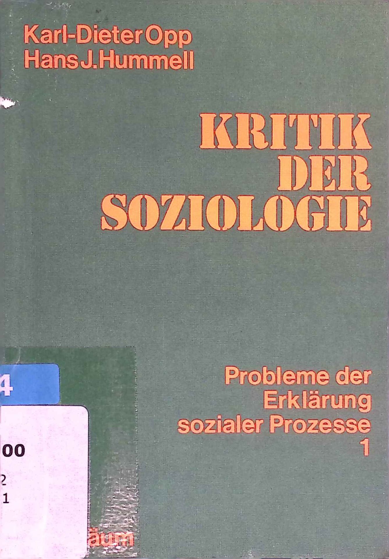 Kritik der Soziologie
