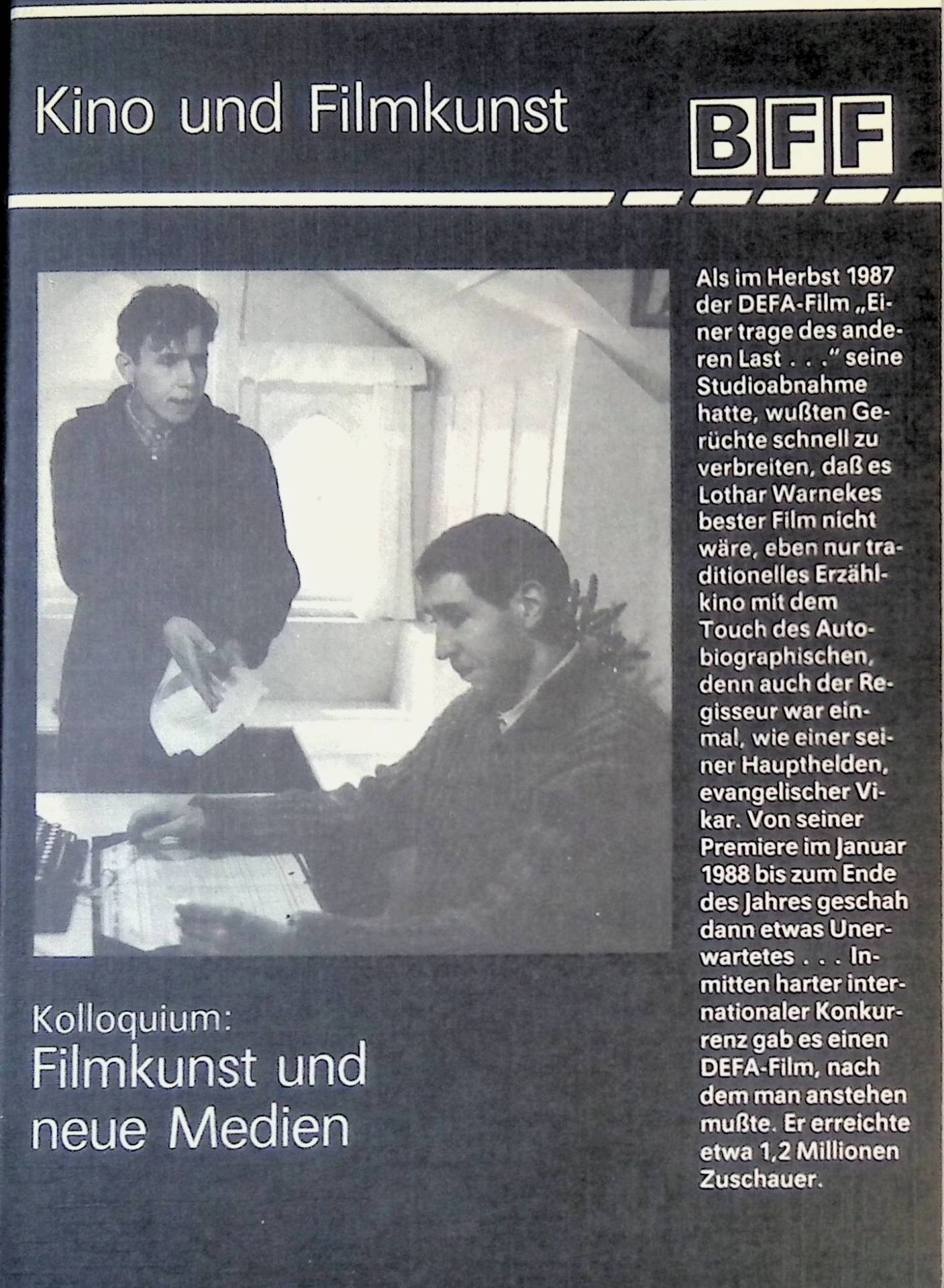 Musik und Medien in didaktischer Sicht -in: Beiträge zur Film- und Fernsehwissenschaft. Bd. 35, 30. Jg