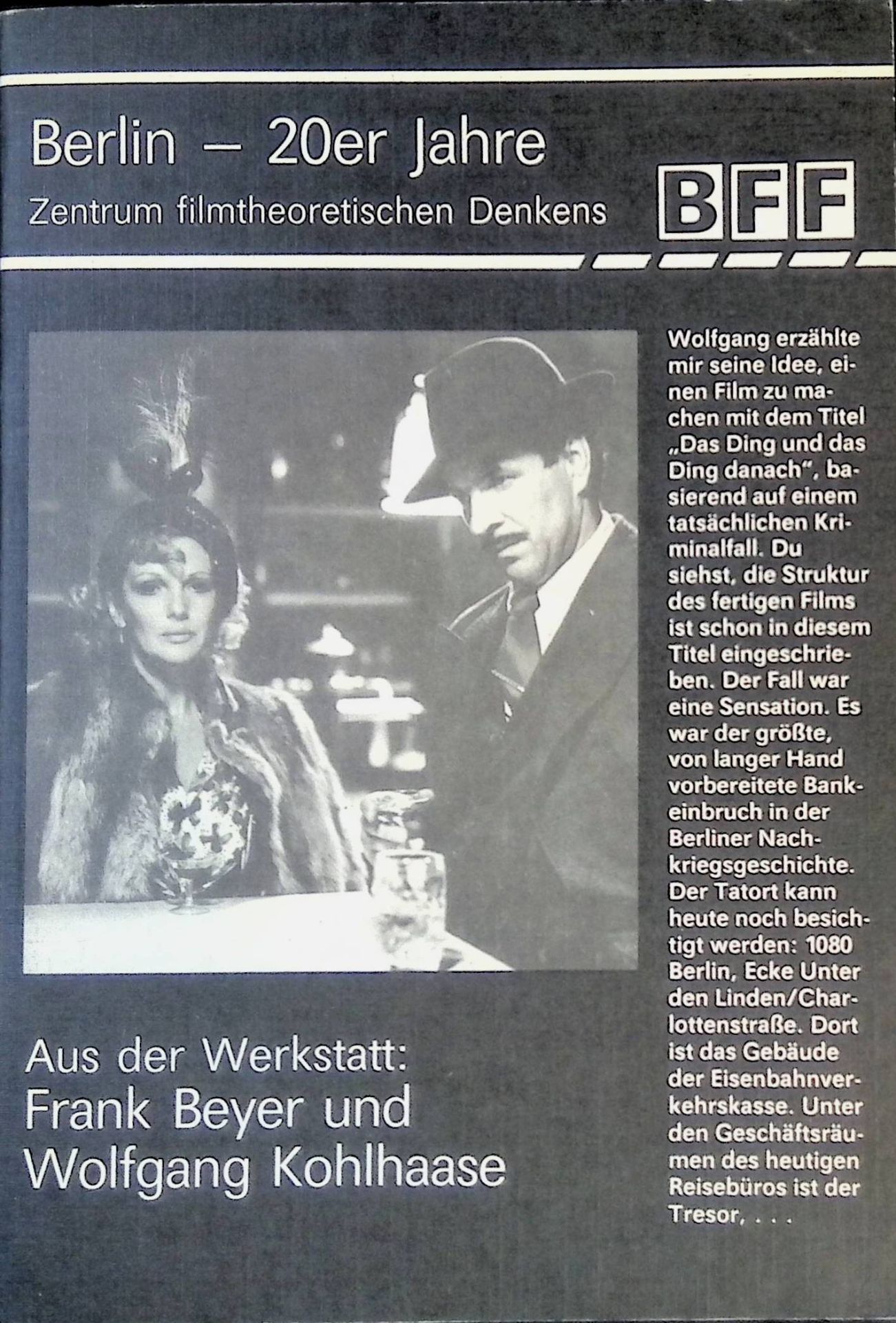 Widersprüche kultureller Kommunikation in der Freizeit -in: Beiträge zur Film- und Fernsehwissenschaft. Bd. 34, 29. Jg