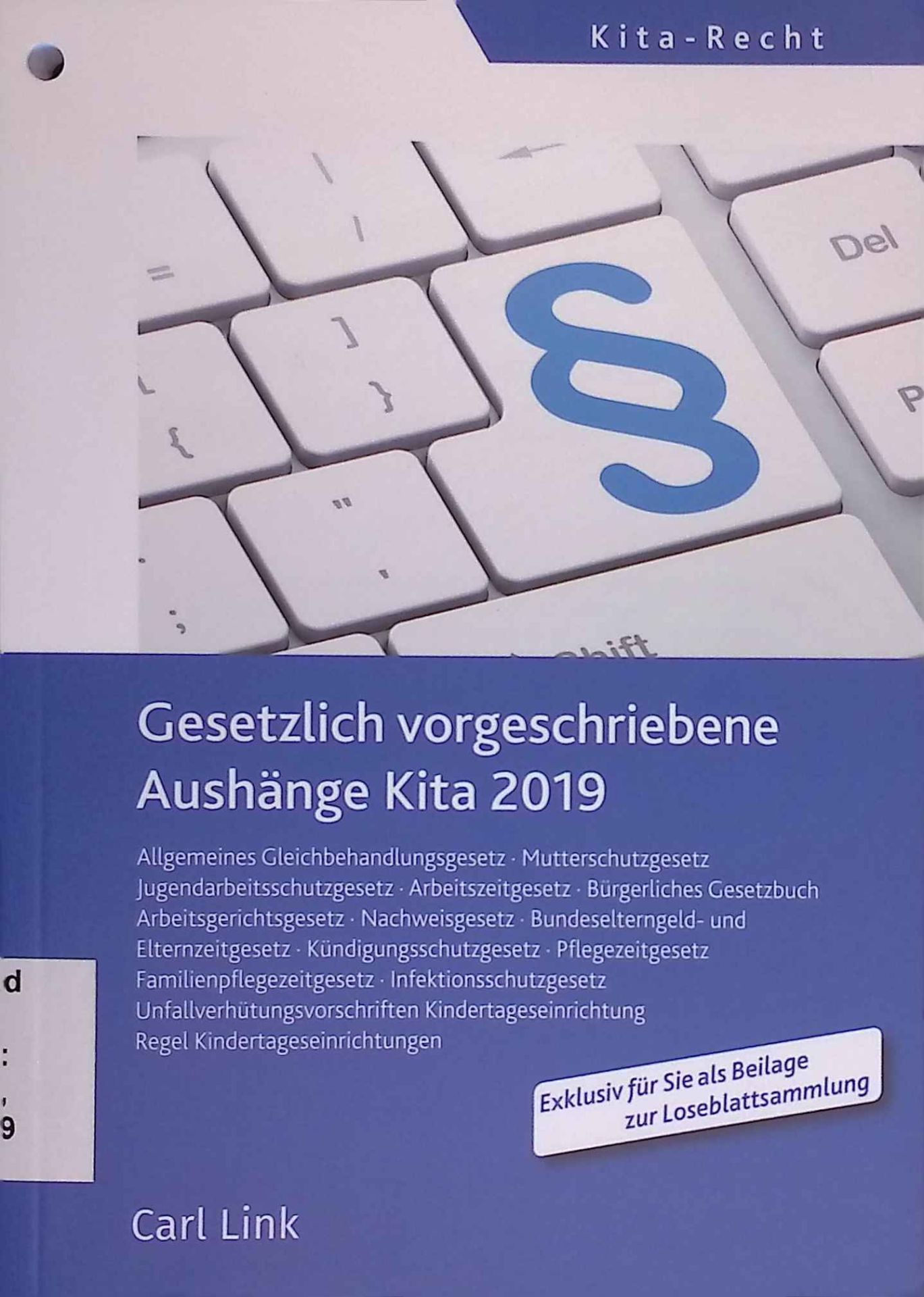 Gesetzlich vorgeschriebene Aushänge Kita 2019