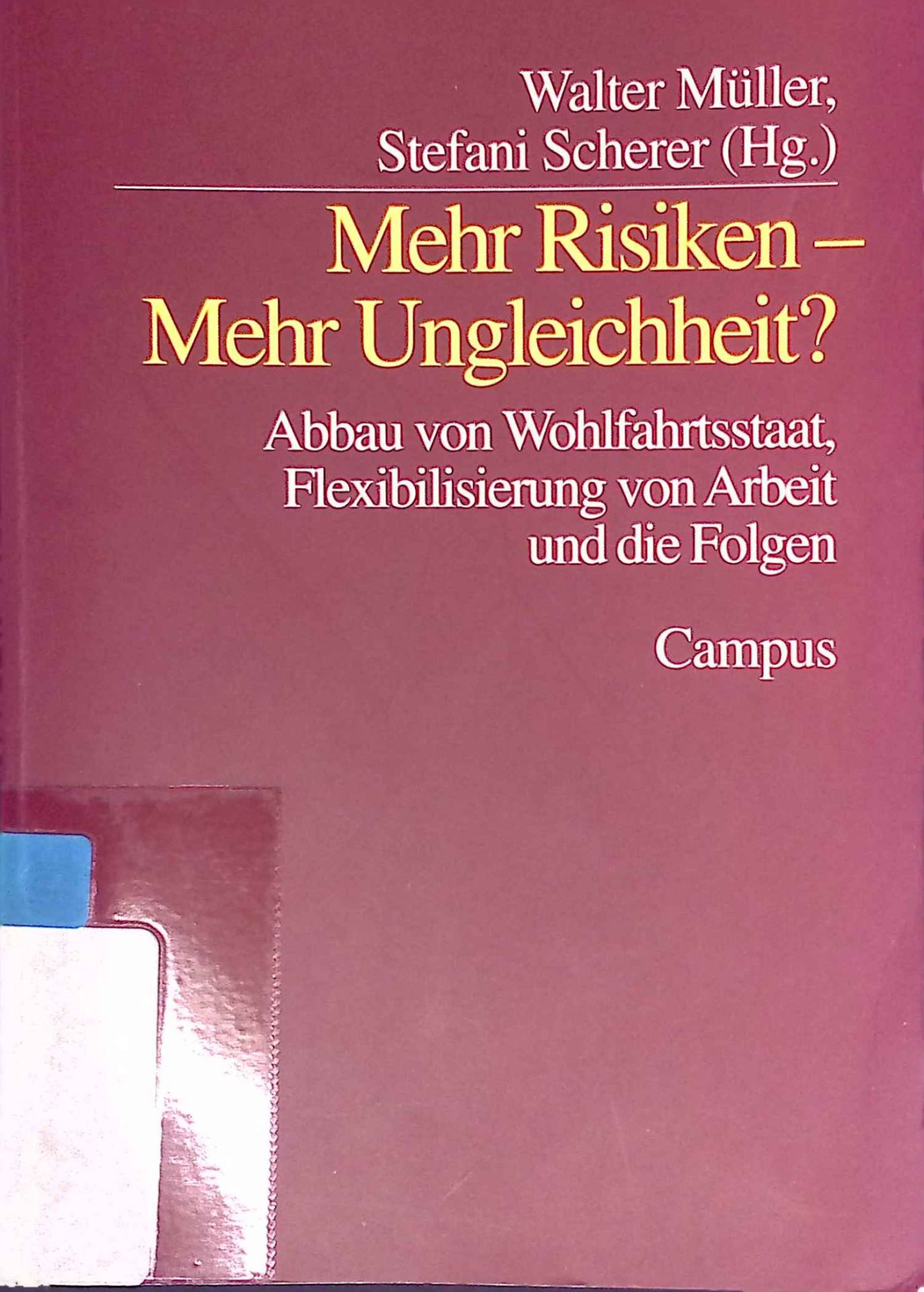 Mehr Risiken - mehr Ungleichheit? : Abbau von Wohlfahrtsstaat, Flexibilisierung von Arbeit und die Folgen