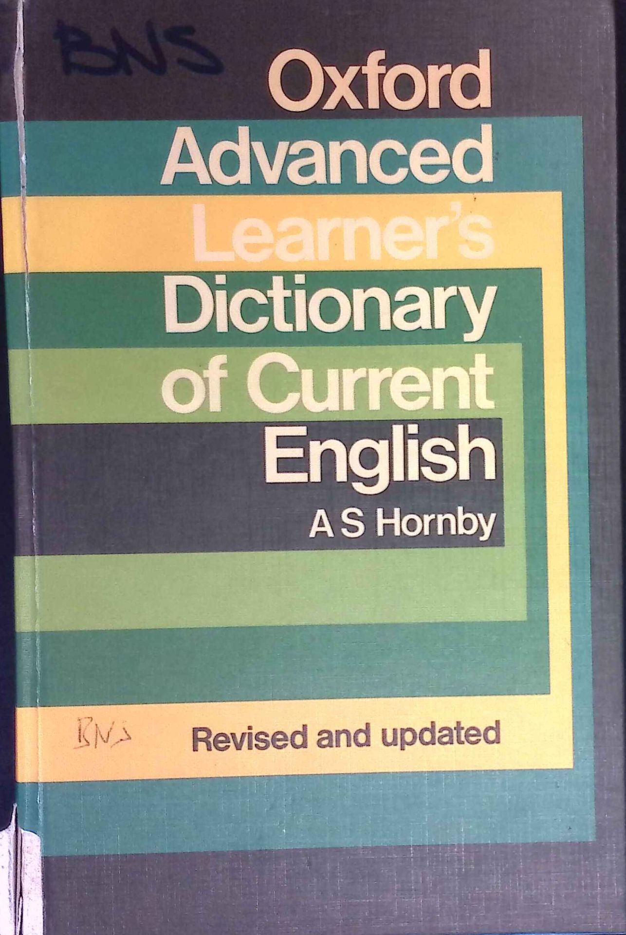 Oxford advanced learner's dictionary of current English