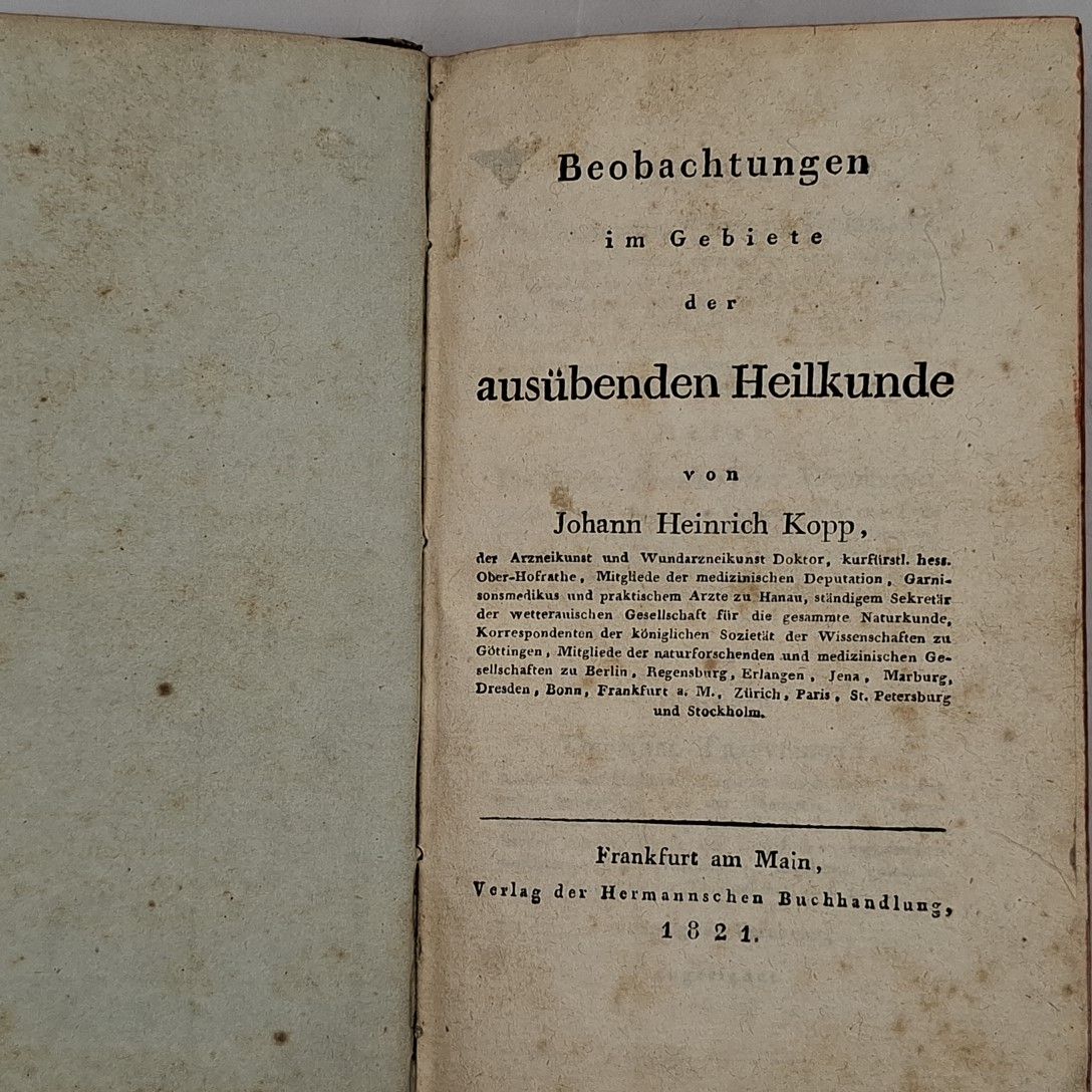 Beobachtungen im Gebiete der ausübenden Heilkunde