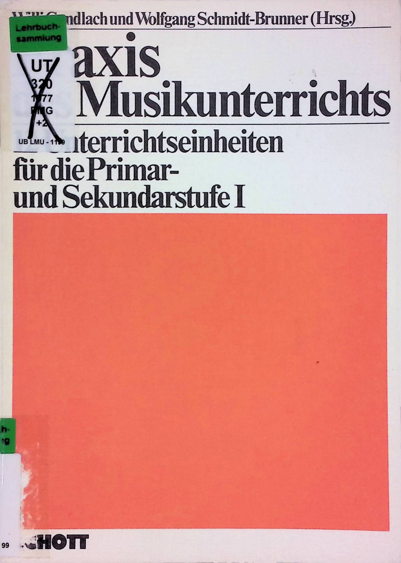 Praxis des Musikunterrichts. 12 Unterrichtseinheiten für d. Primar- u. Sekundarstufe I