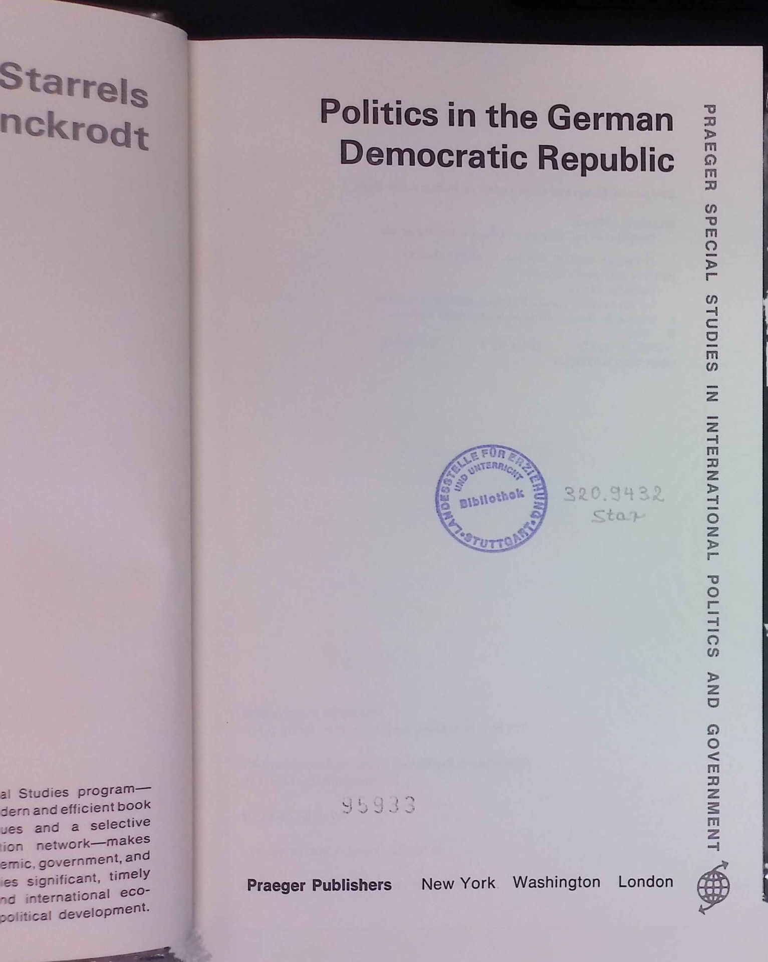 Politics in the German Democratic Republic