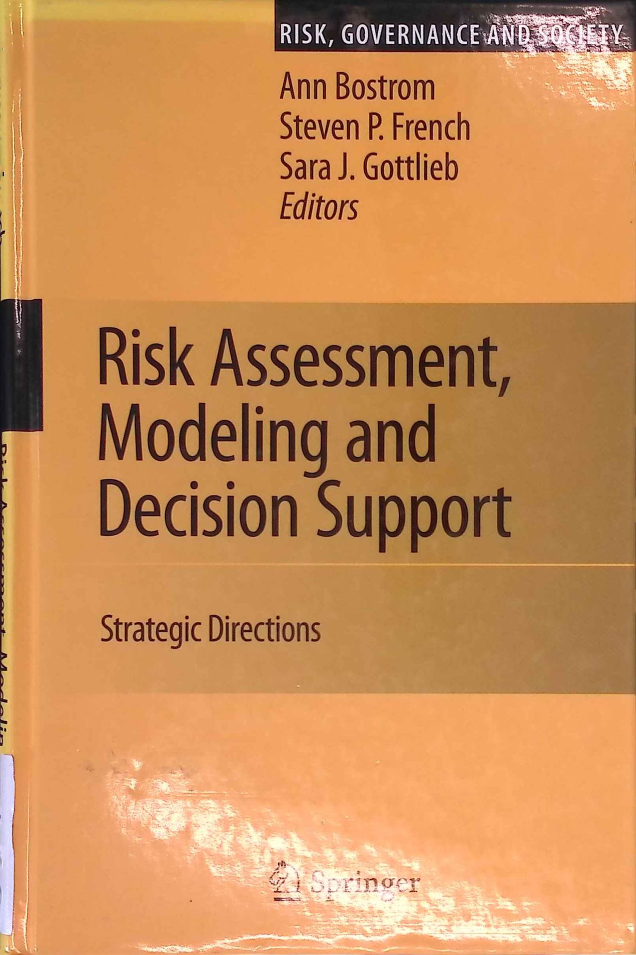 Risk assessment, modeling and decision support : strategic directions