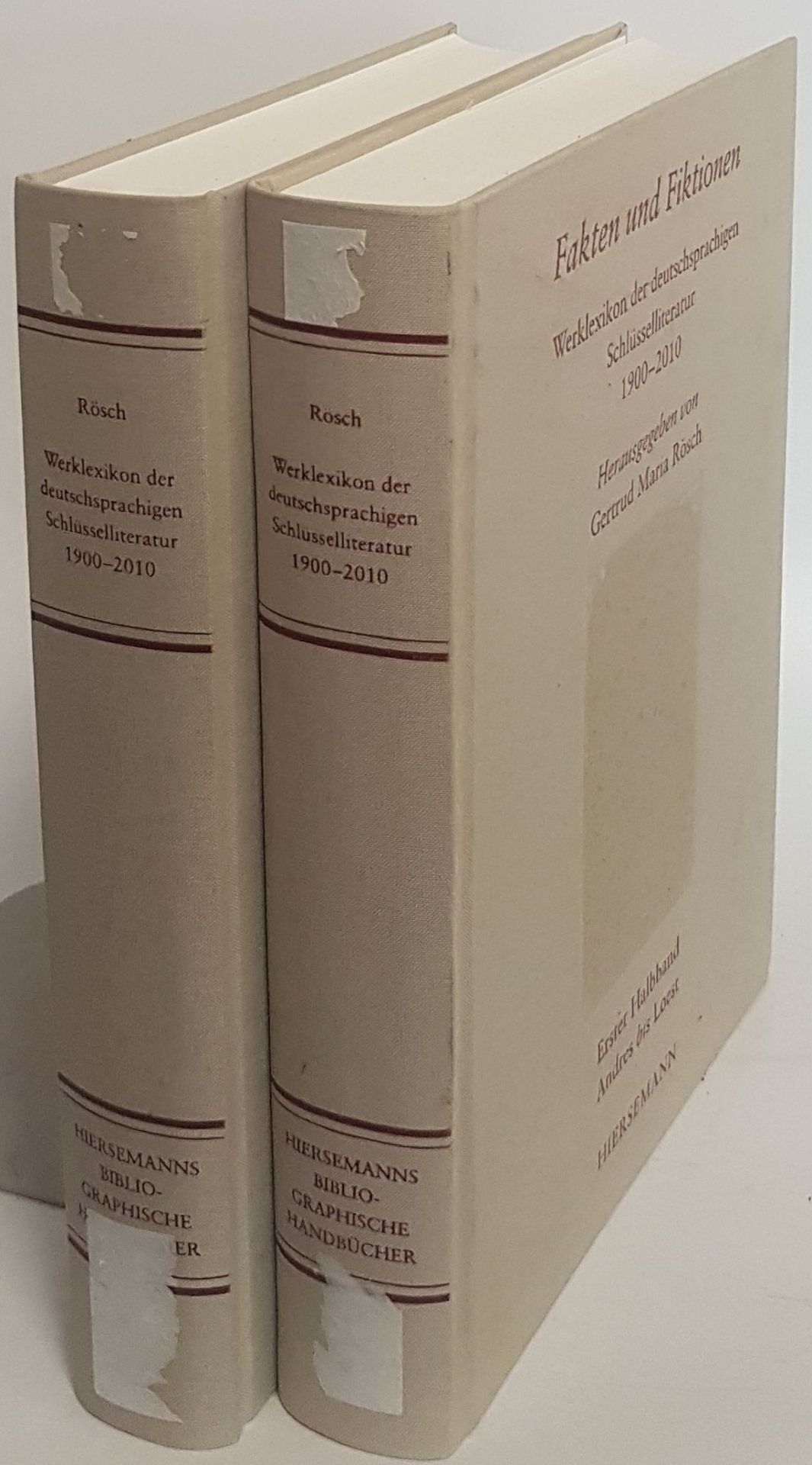 Fakten und Fiktionen: Werklexikon der deutschsprachigen Schlüsselliteratur 1900 - 2010 (2 Bände KOMPLETT) - Bd.I: Andres bis Loest/ Bd.II: Heinrich Mann bis Zwerenz