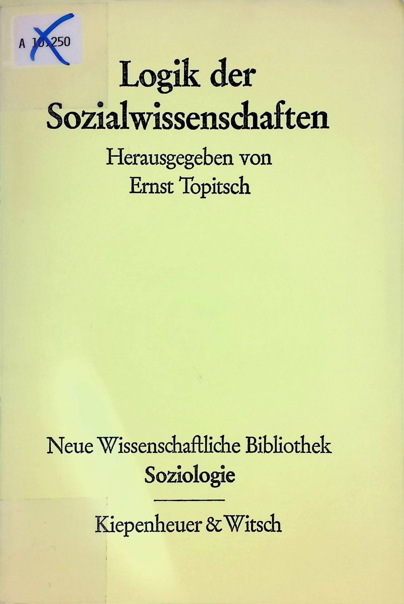 Logik der Sozialwissenschaften
