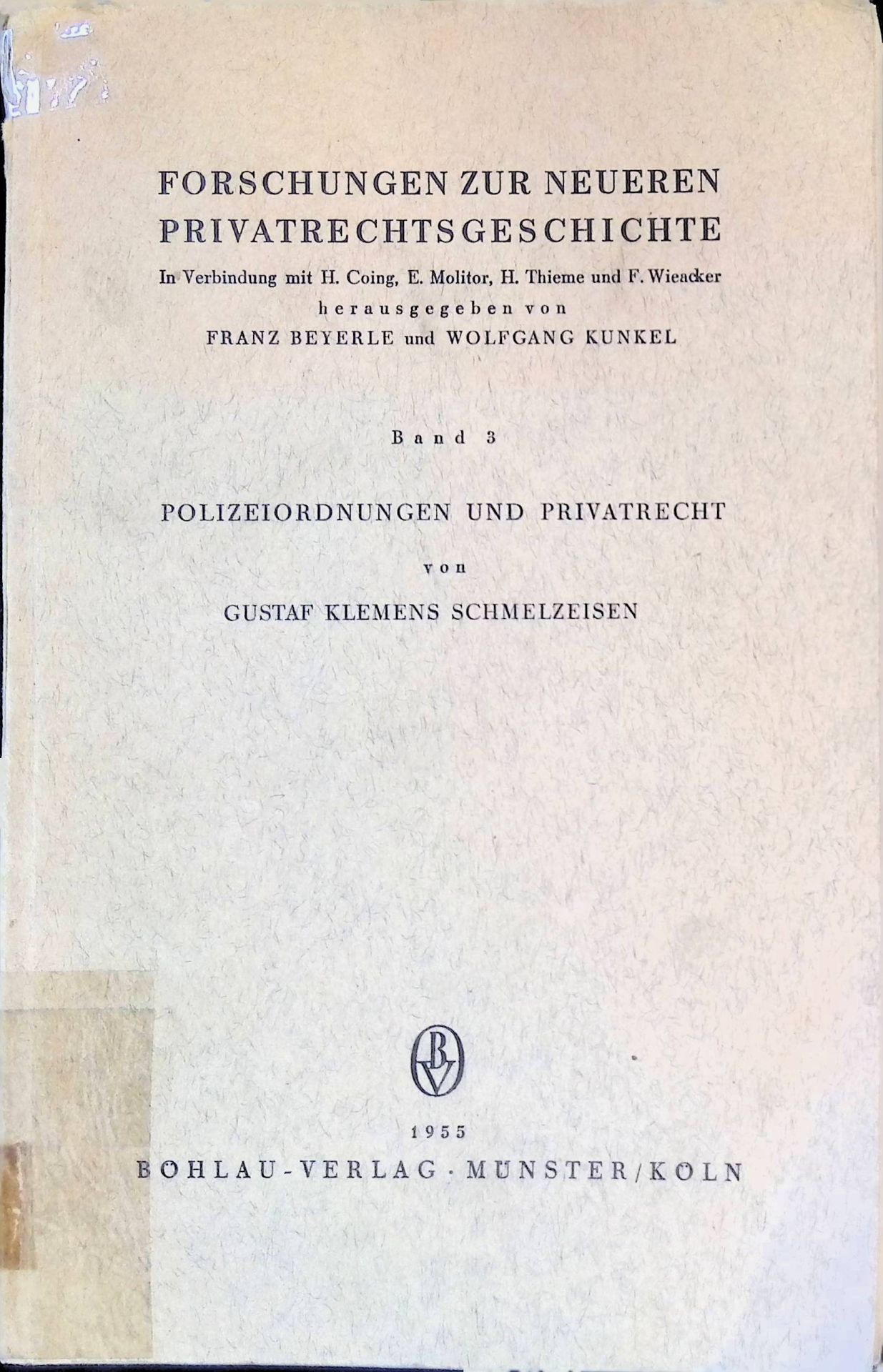 Polizeiordnungen und Privatrecht