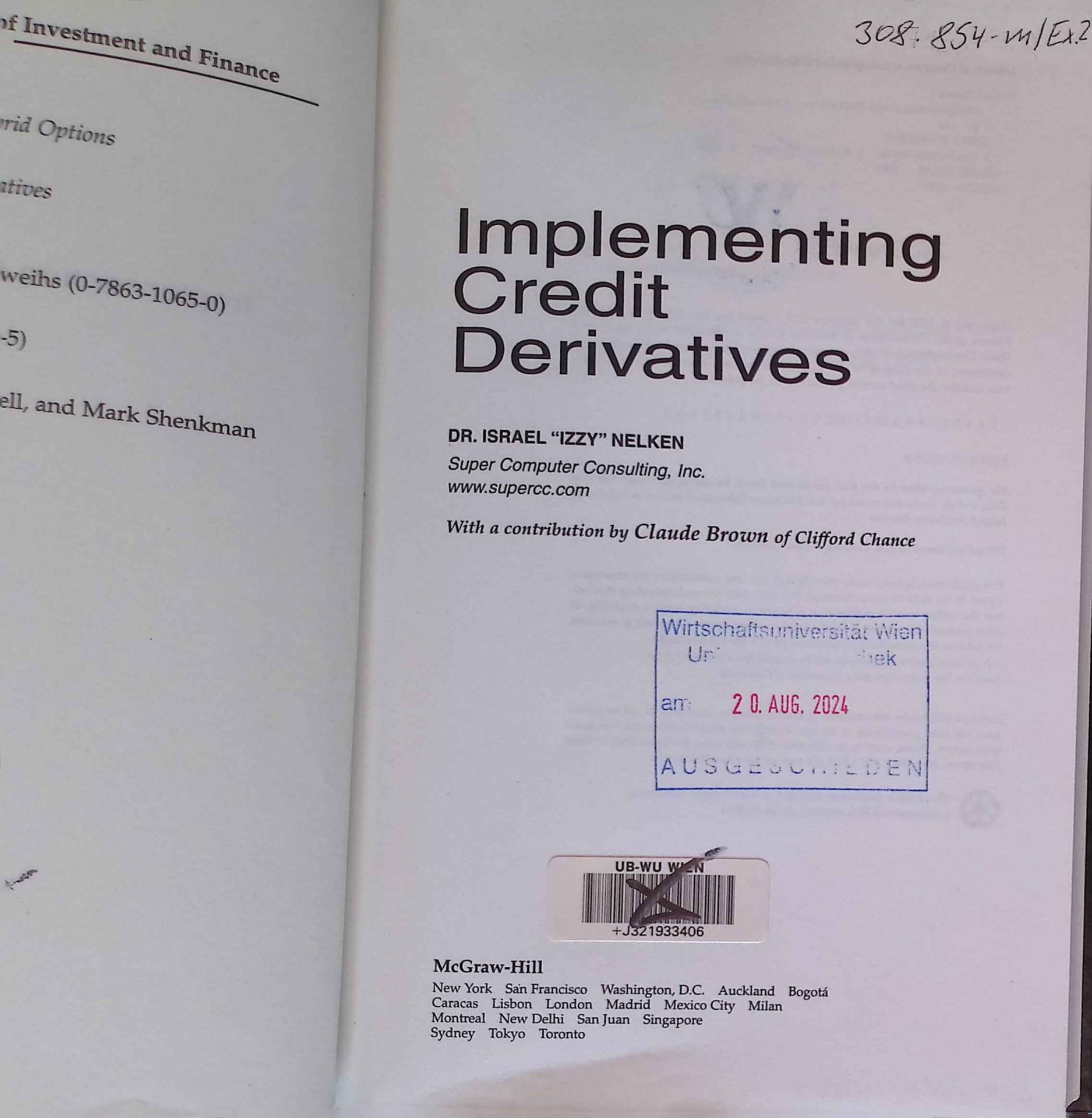 Implementing Credit Derivatives