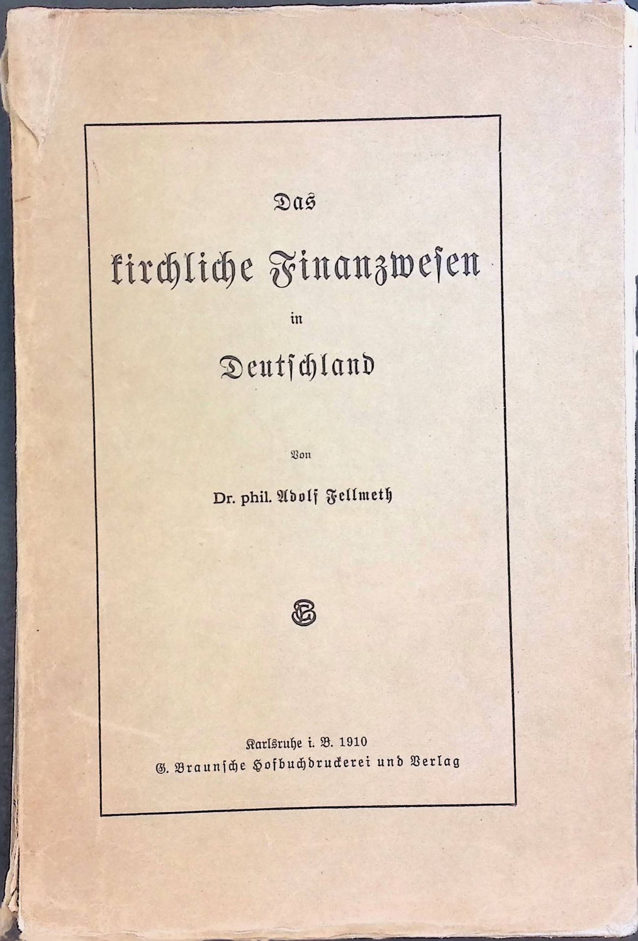 Das kirchliche Finanzwesen in Deutschland