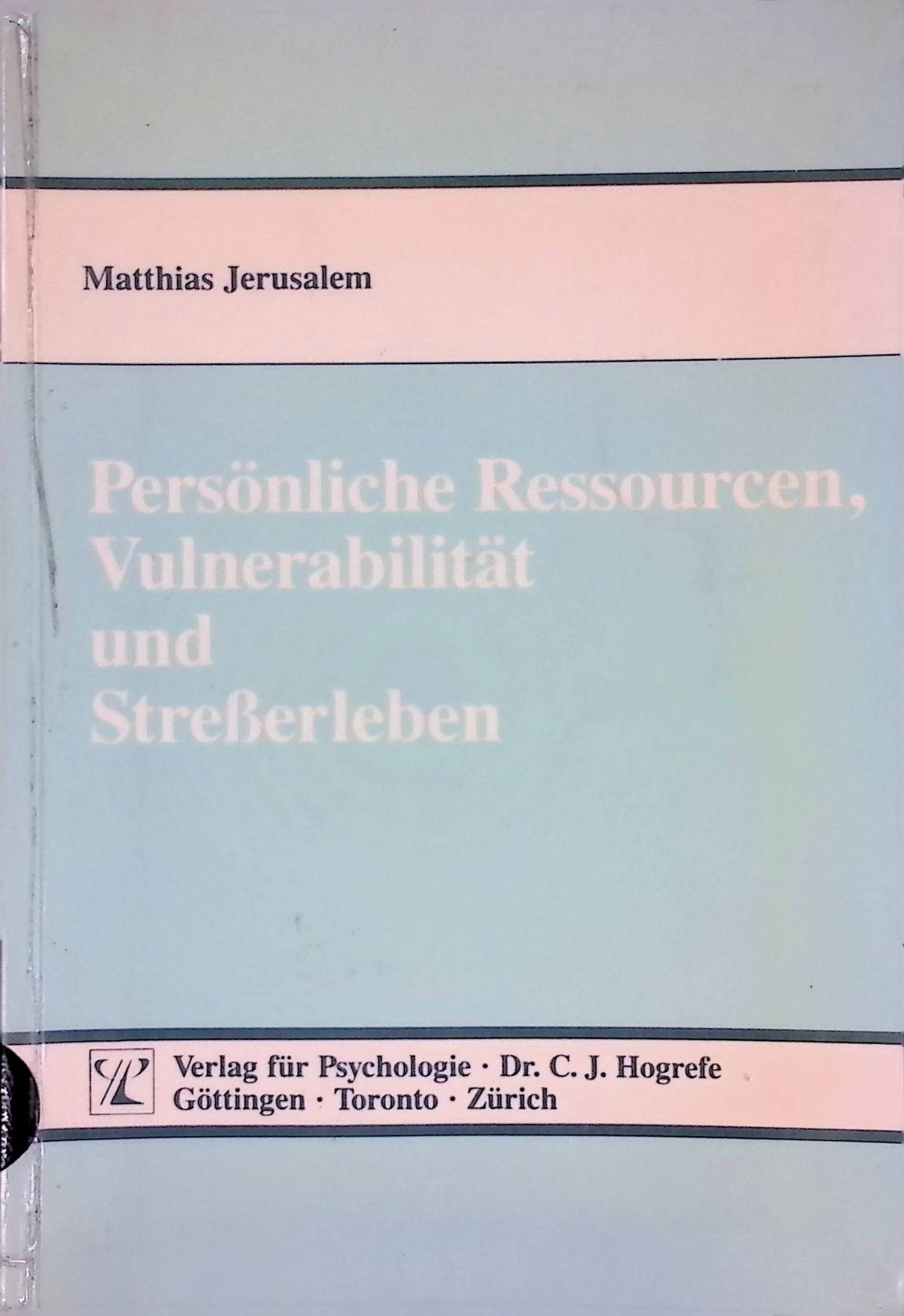 Persönliche Ressourcen, Vulnerabilität und Stresserleben