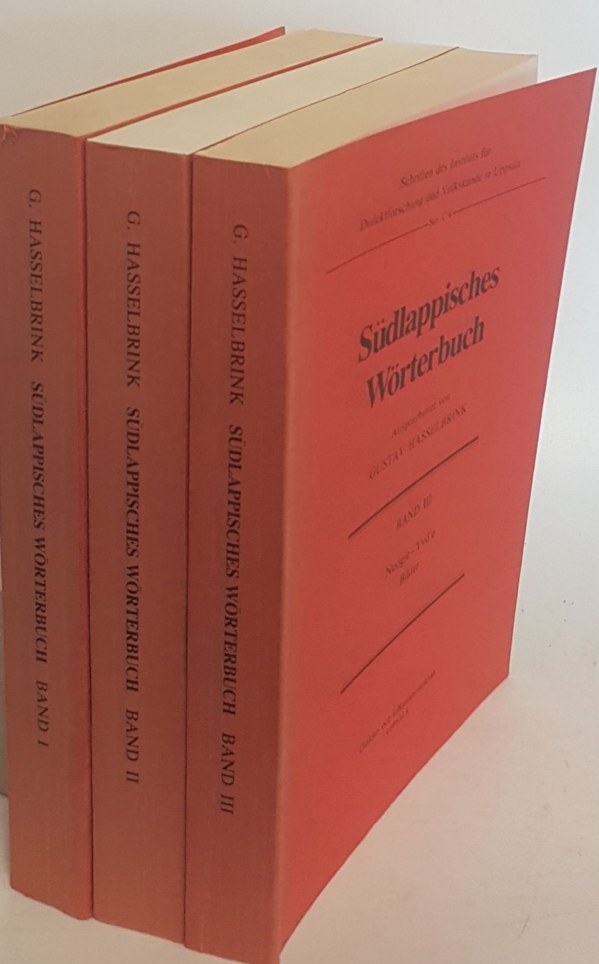 Südlappisches Wörterbuch. Oårjelsaamien baaguogärjaa (3 Bände KOMPLETT)