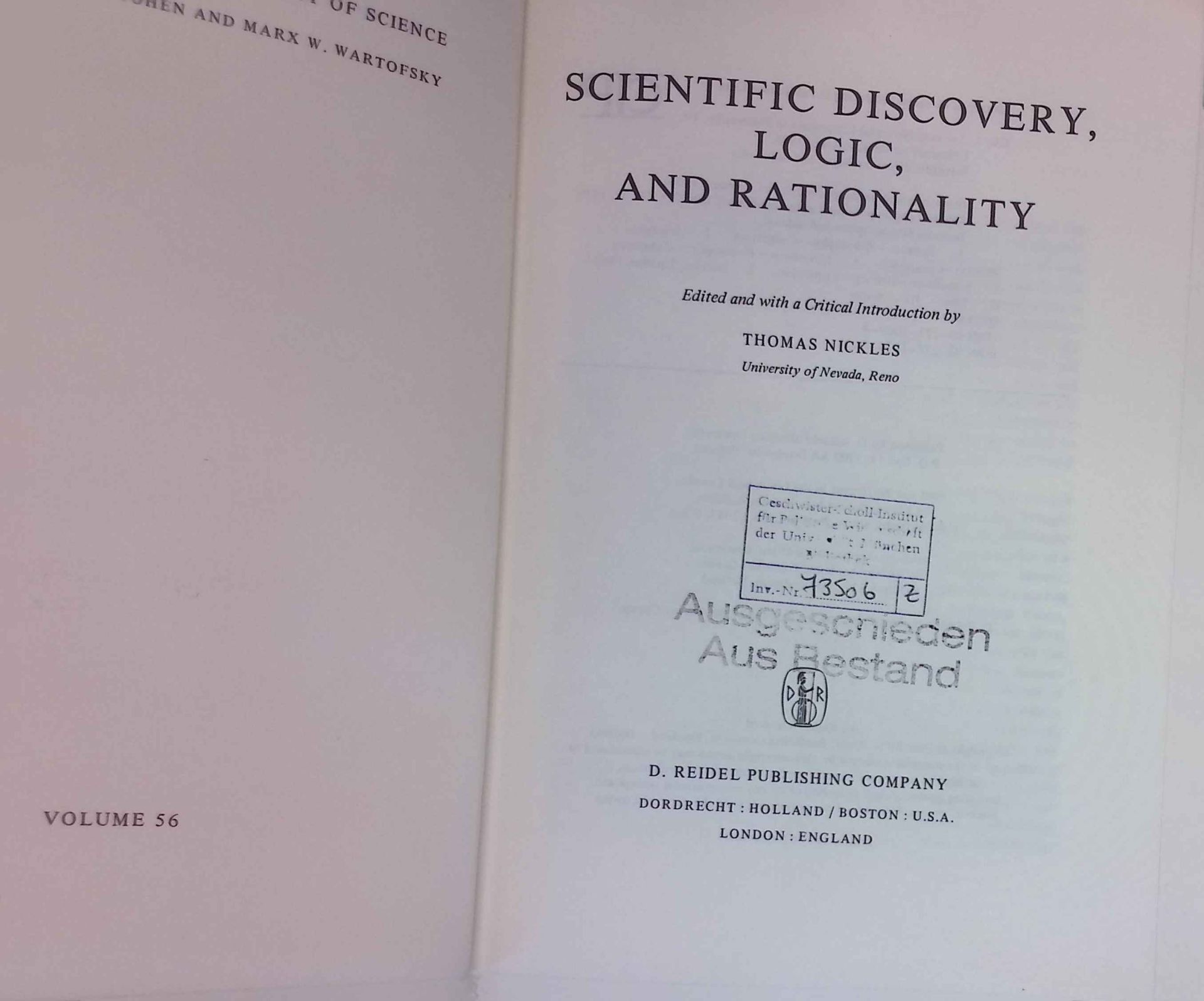 Scientific Discovery, Logic, and Rationality