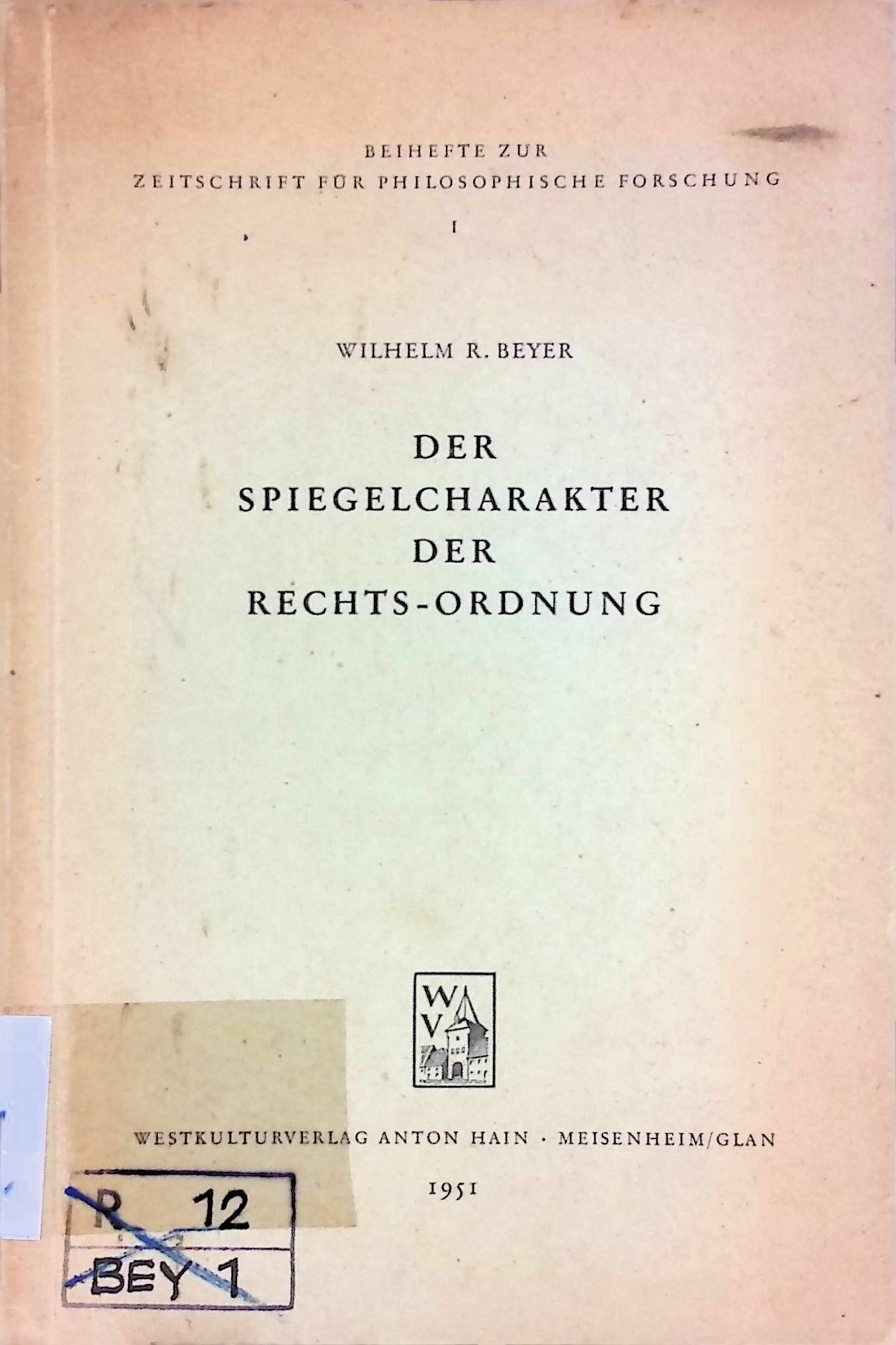 Der Spiegelcharakter der Rechts-Ordnung