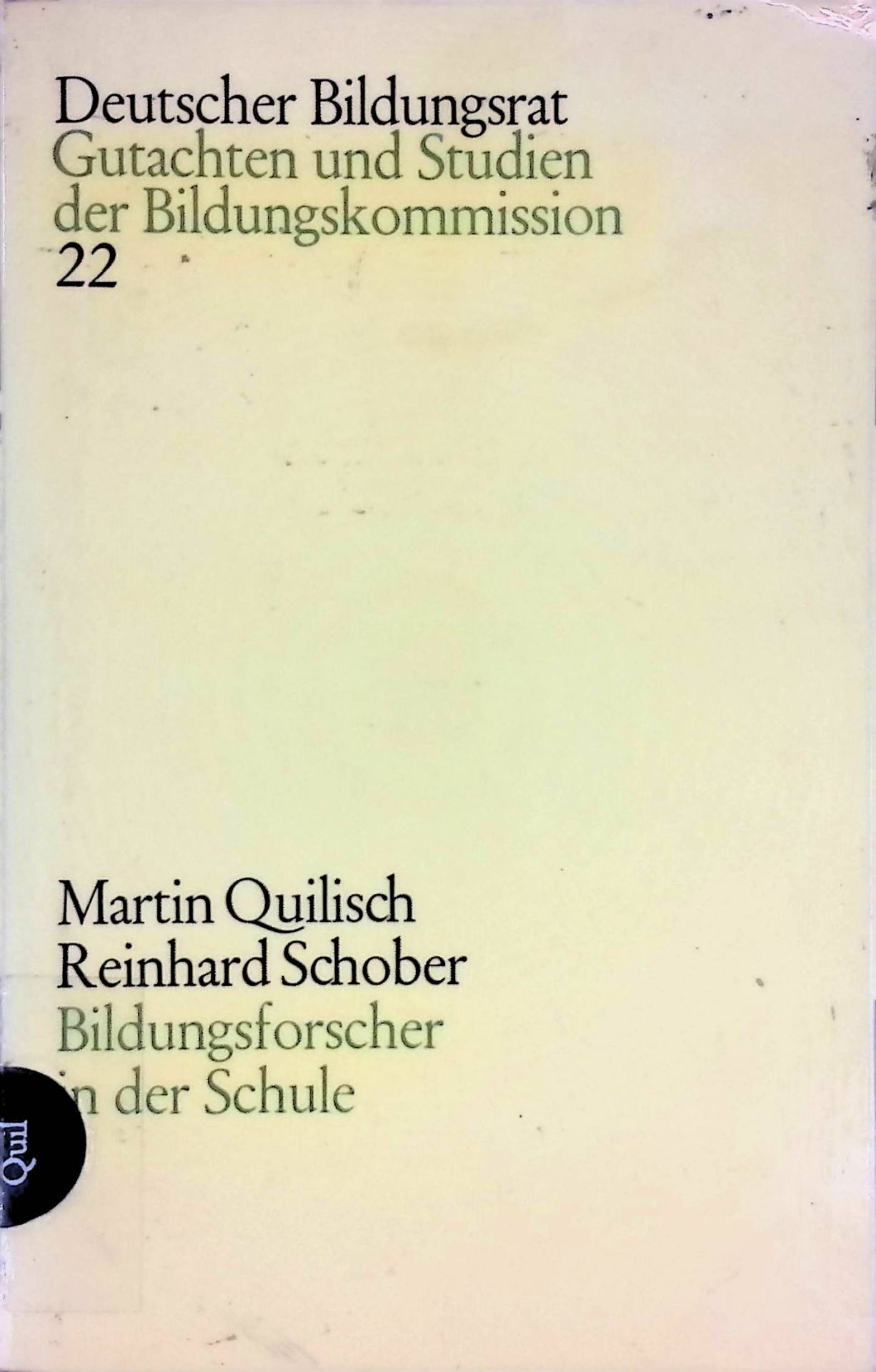 Bildungsforscher in der Schule. Grundlagen u. Grenzen empir. Sozialforschung im Schulbereich in verfassungsrechtl. Sicht