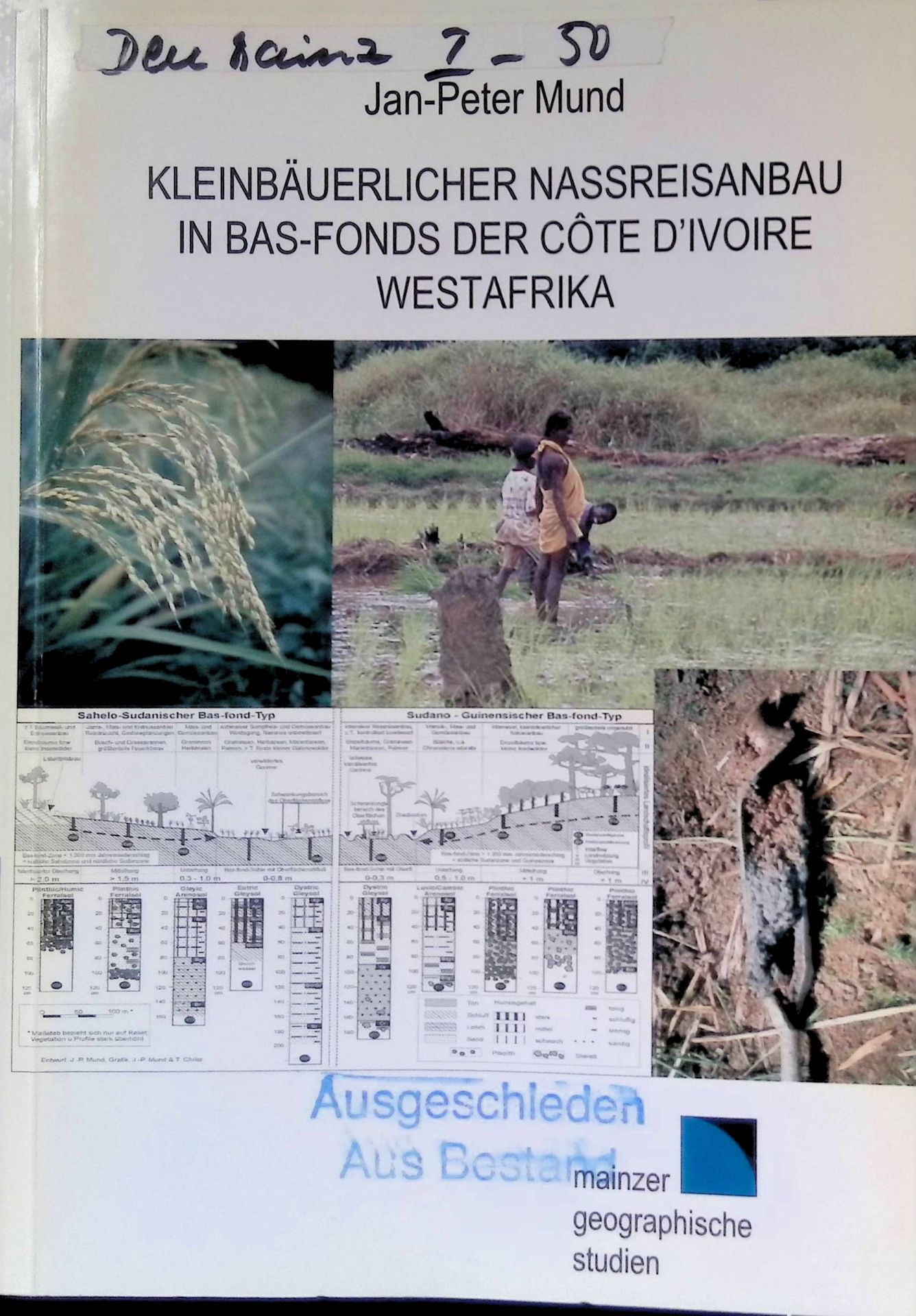 Kleinbäuerlicher Nassreisanbau in Bas-Fonds der Côte d'Ivoire, Westafrika