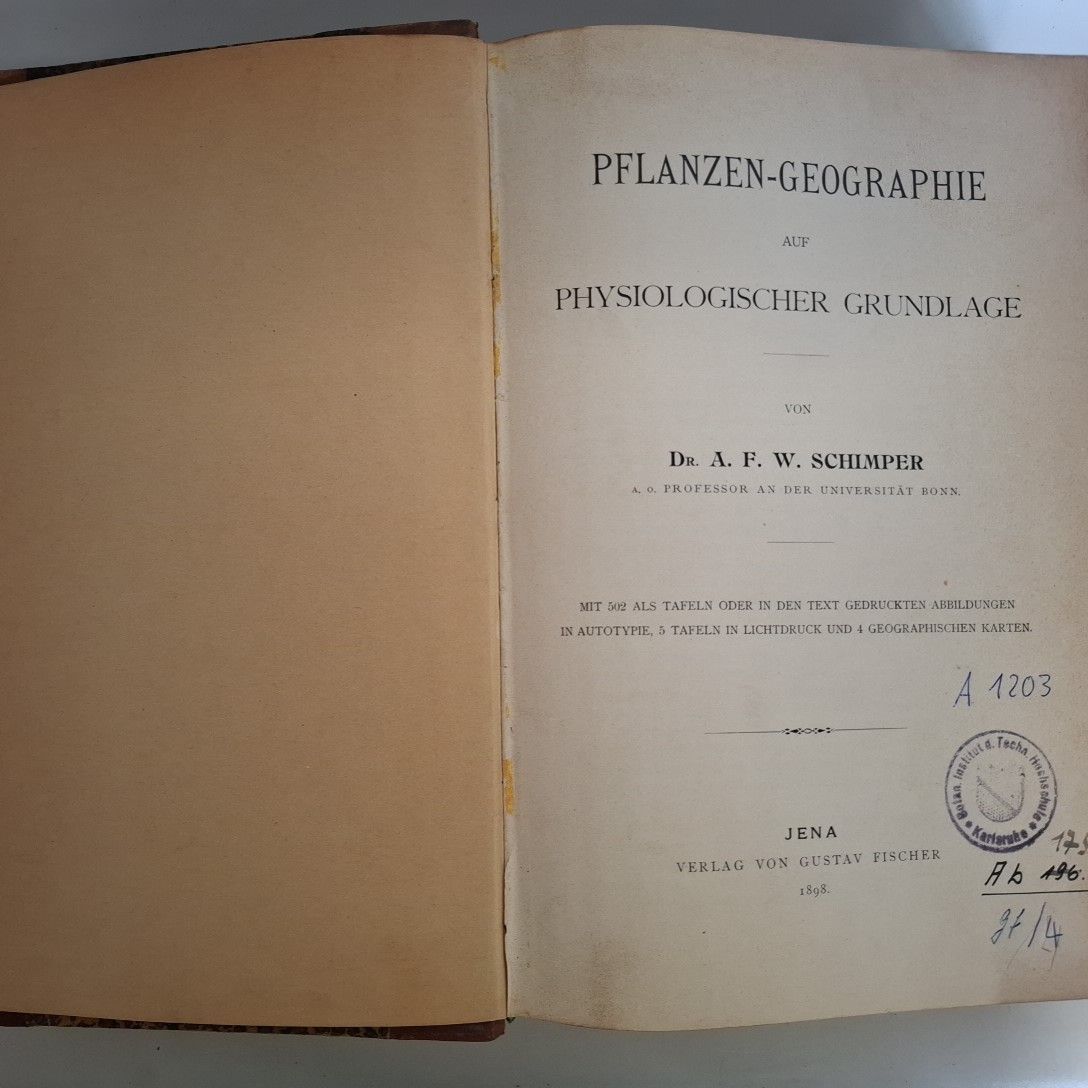 Pflanzen-Geographie auf Physiologischer Grundlage