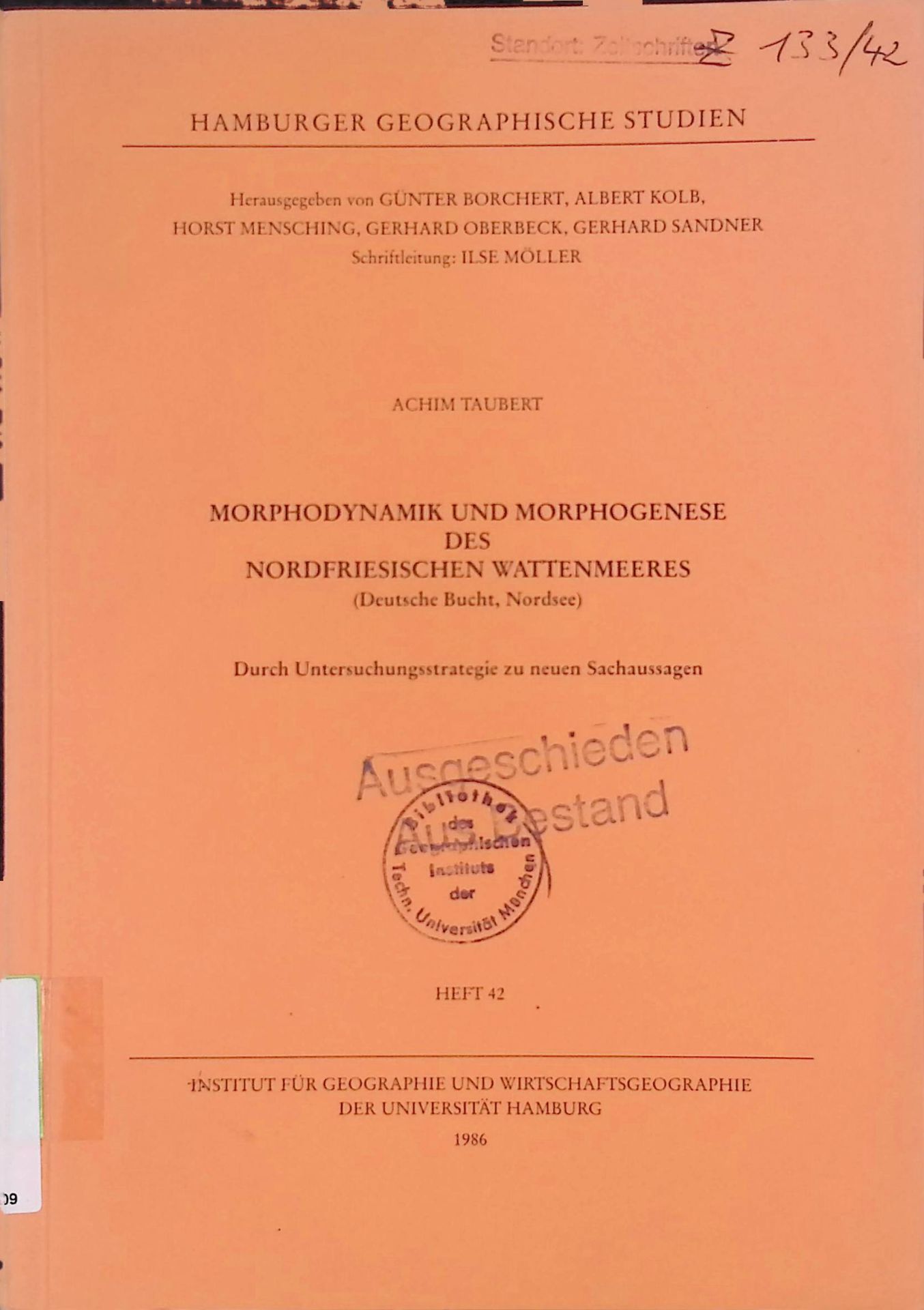 Morphodynamik und Morphogenese des nordfriesischen Wattenmeeres (Dt. Bucht, Nordsee). Durch Untersuchungsstrategie zu neuen Sachaussagen