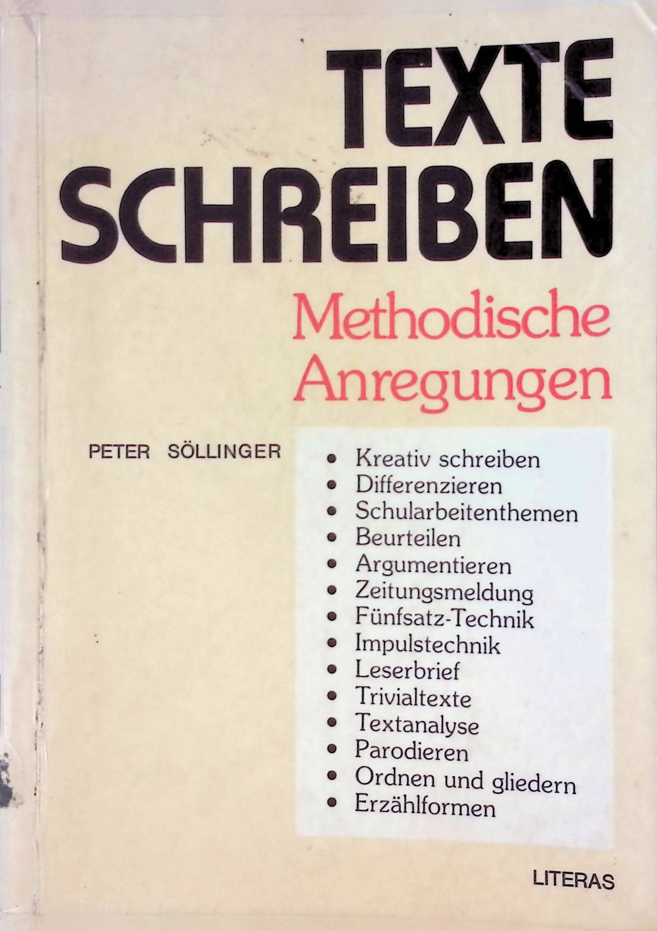 Texte schreiben. Methodische Anregungen