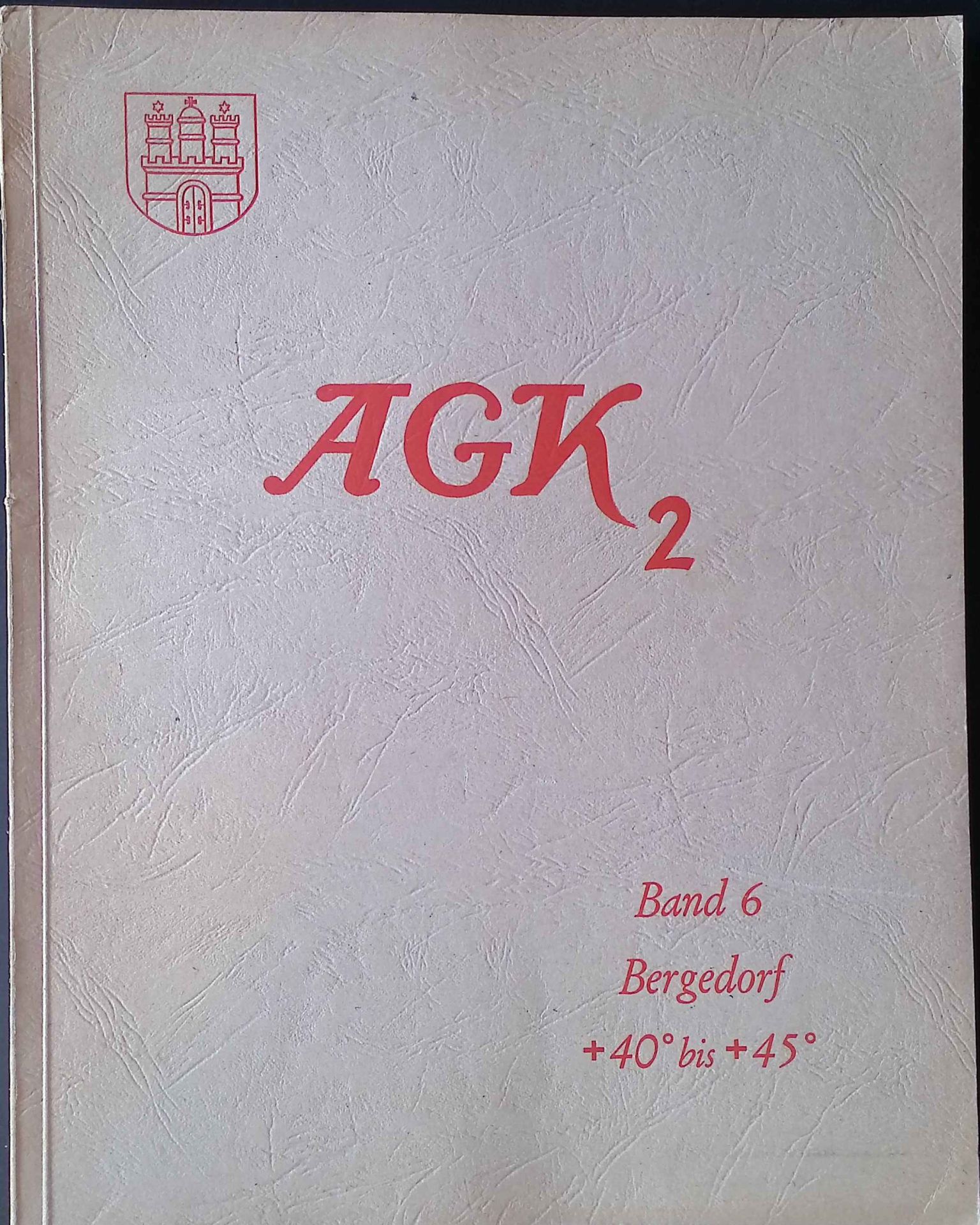 Zweiter Katalog der Astronomischen Gesellschaft für das Äquinoktium 1950. 6.Band Deklination +40° bis +45° Bergedorf
