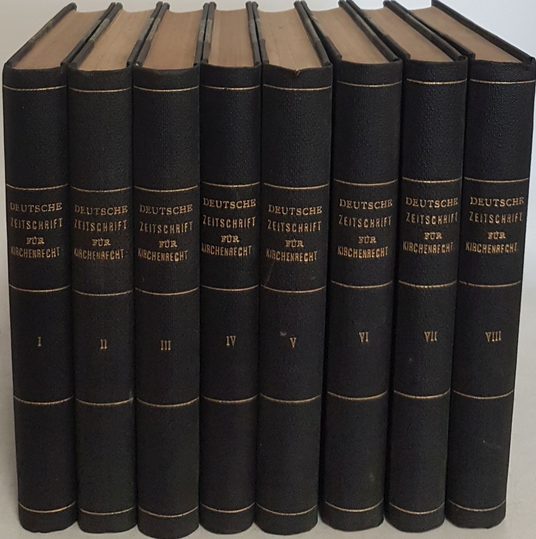 Deutsche Zeitschrift für Kirchenrecht: DRITTE FOLGE der von Dove begründeten Zeitschrift (8 Bände) - jeder Band besteht aus 3 Heften