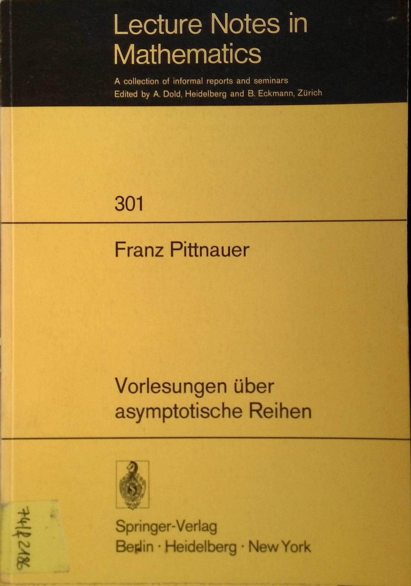 Vorlesungen über asymptotische Reihen