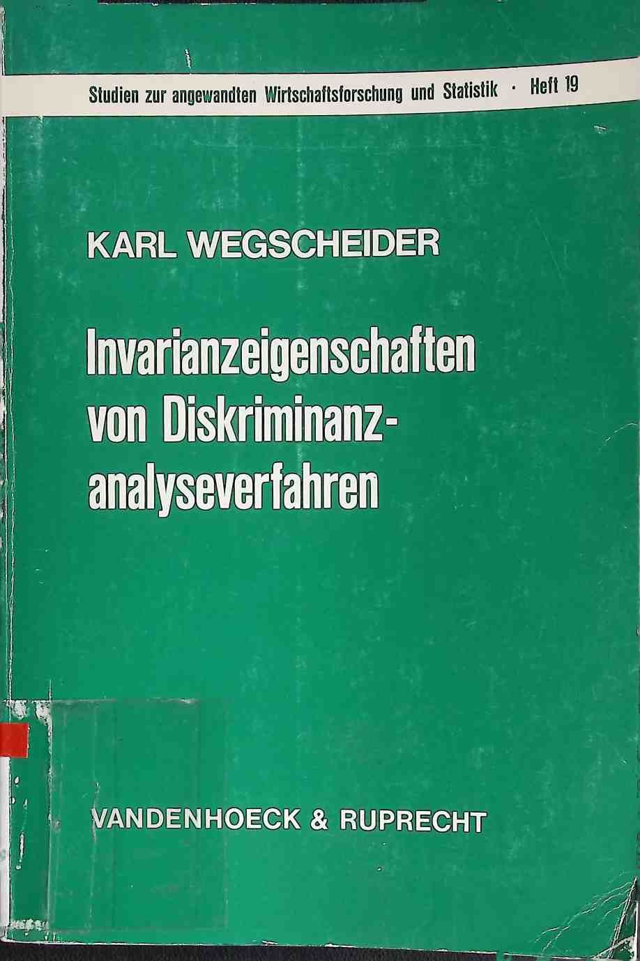 Invarianzeigenschaften von Diskriminanzverfahren