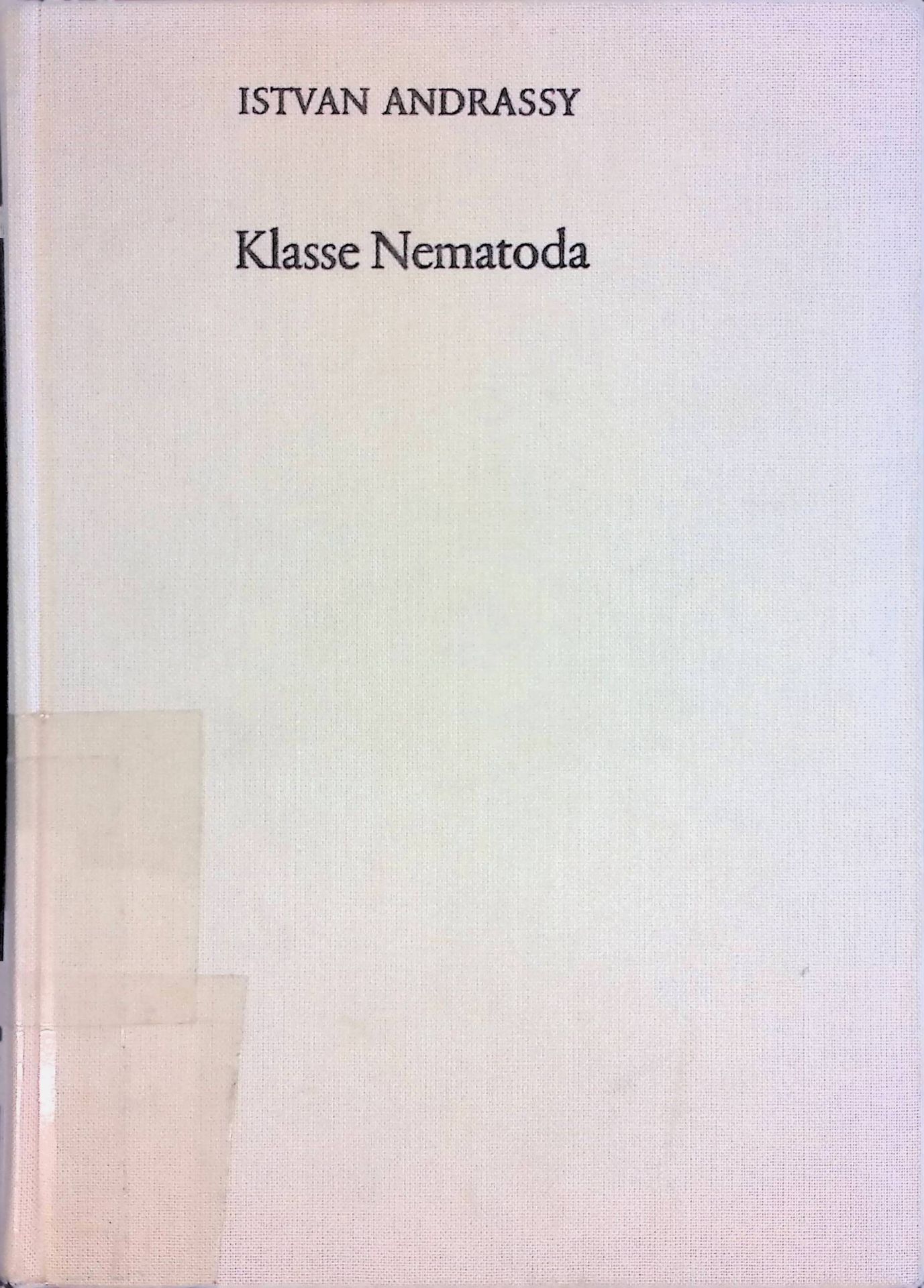Klasse Nematoda (Ordnungen Monhysterida, Desmoscolecida, Araeolaimida, Chromadorida, Rhabditida)