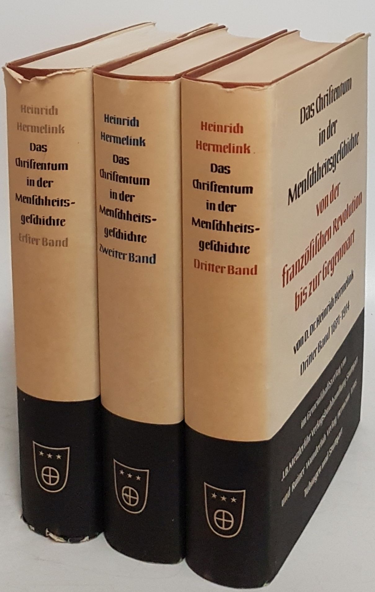 Das Christentum in der Menschheitsgeschichte von der Französischen Revolution bis zur Gegenwart (3 Bände KOMPLETT) - Bd.I: Revolution und Restauration 1789-1835/ Bd.II: Liberalismus und Konservativismus 1835-1870/ Bd.III: