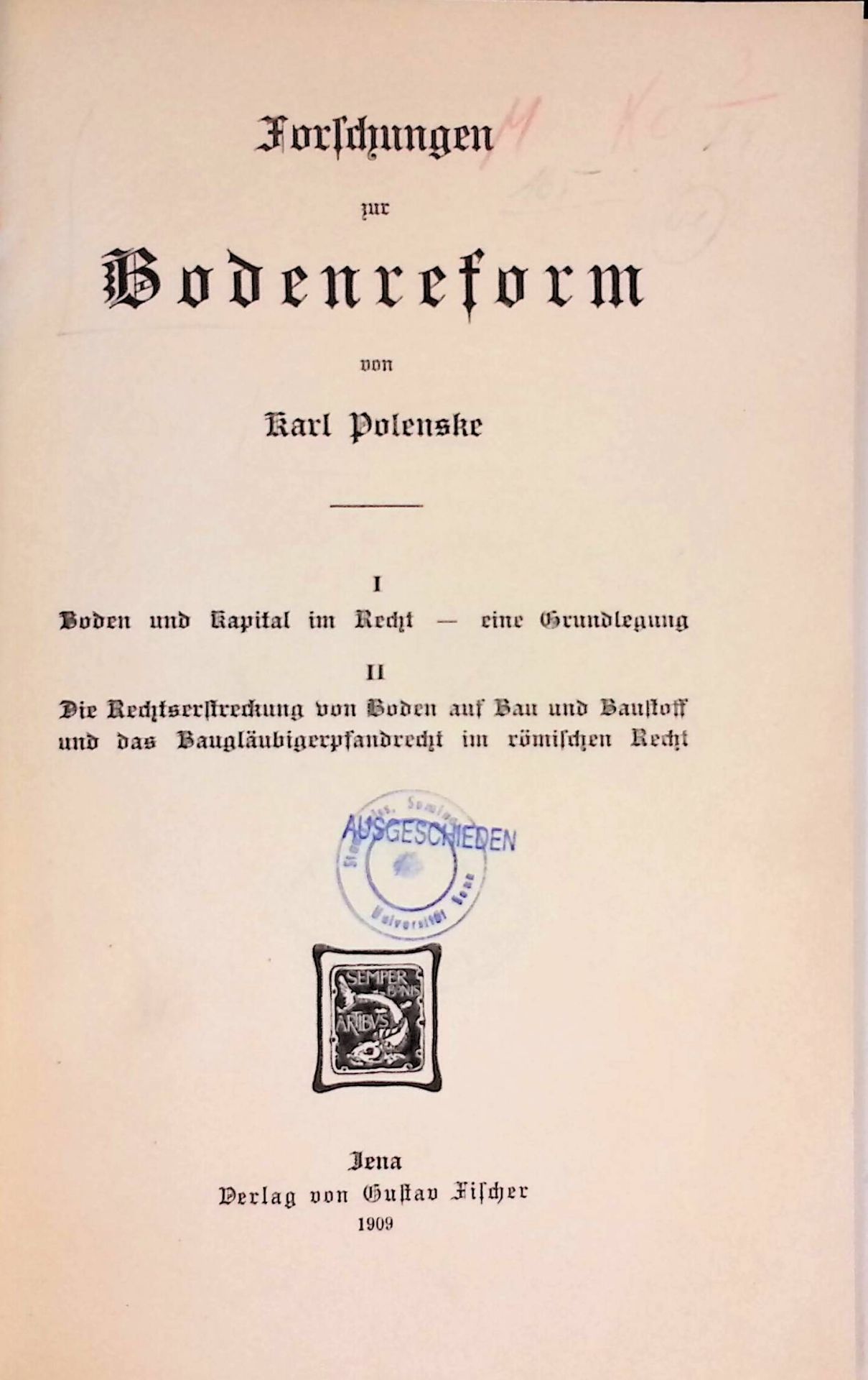 Forschungen zur Bodenreform
