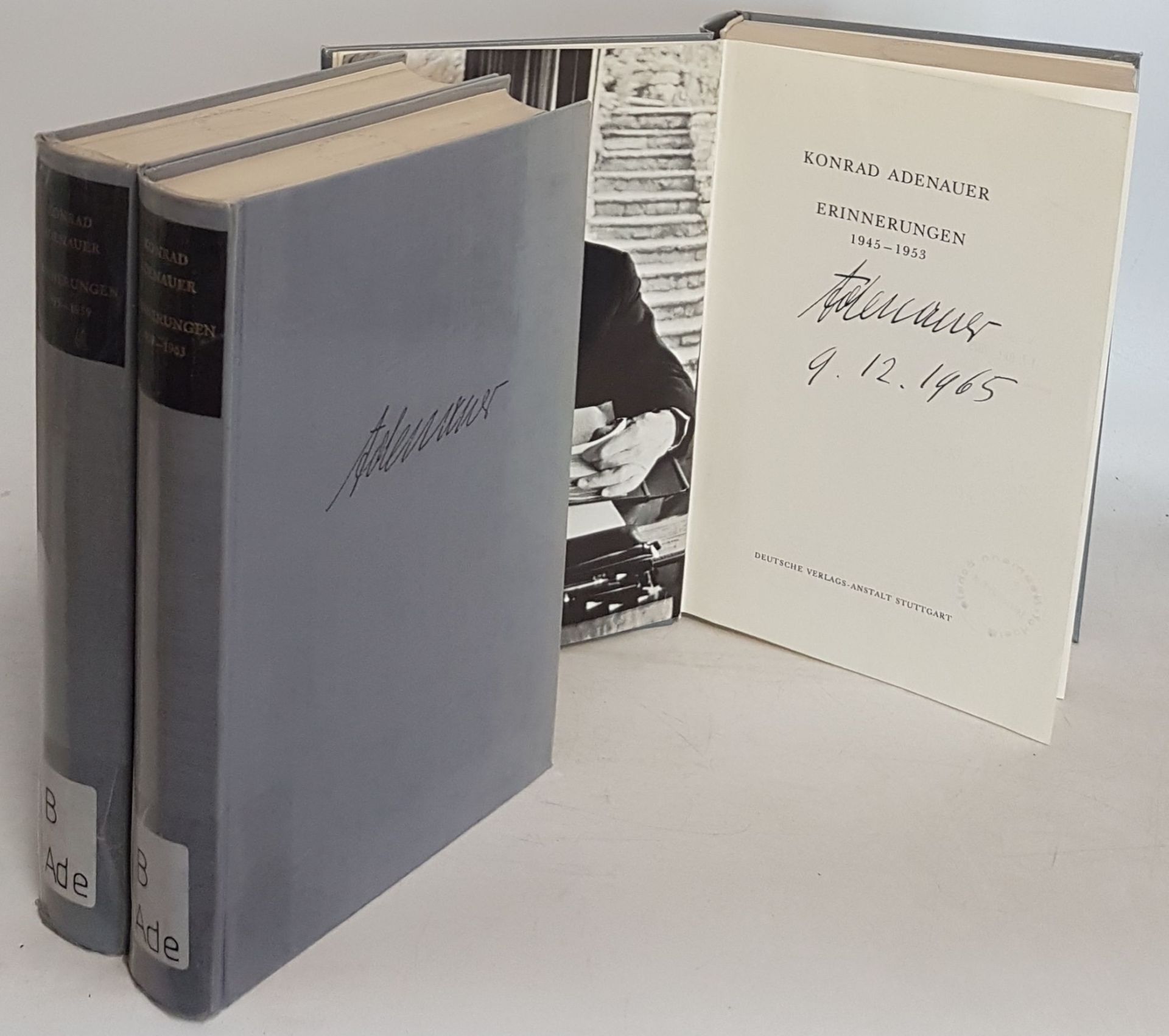 Erinnerungen (3 Bände) - hier vorhanden: 1945-1953/ 1955-1959/ 1959-1963 (SIGNIERTES EXEMPLAR)