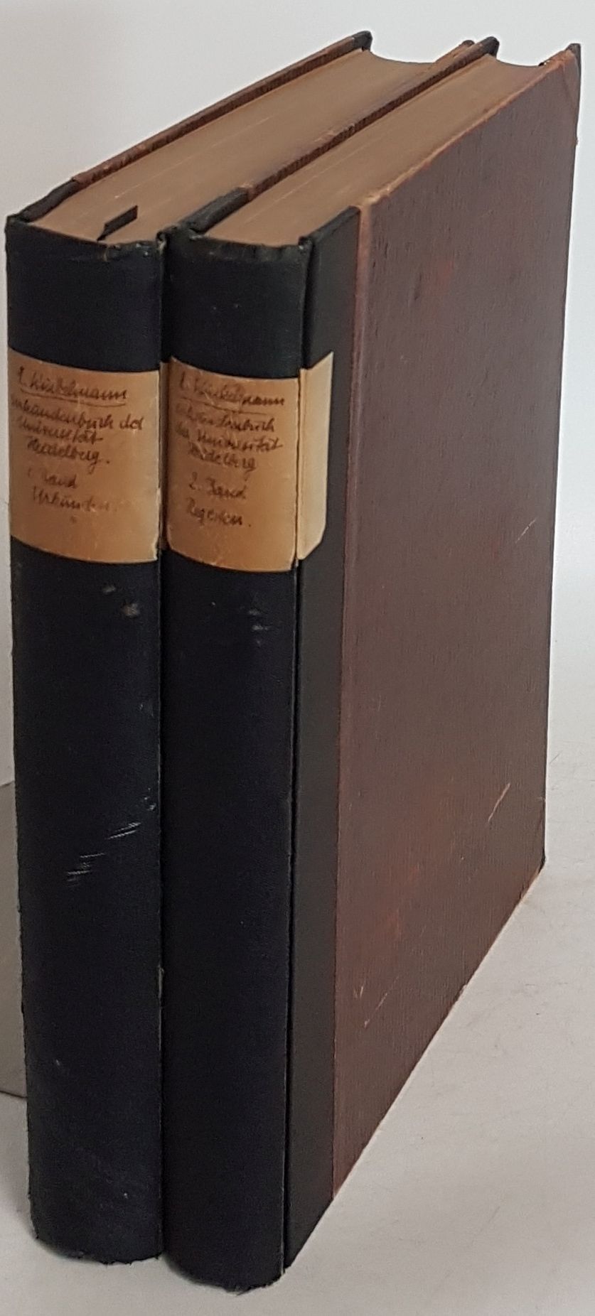 Urkundenbuch der Universitaet Heidelberg. Zur fuenfhundertjaehrigen (500) Stiftungsfeier der Universitaet (2 Bände KOMPLETT) - Bd.1: Urkunden/ Bd.2: Regesten