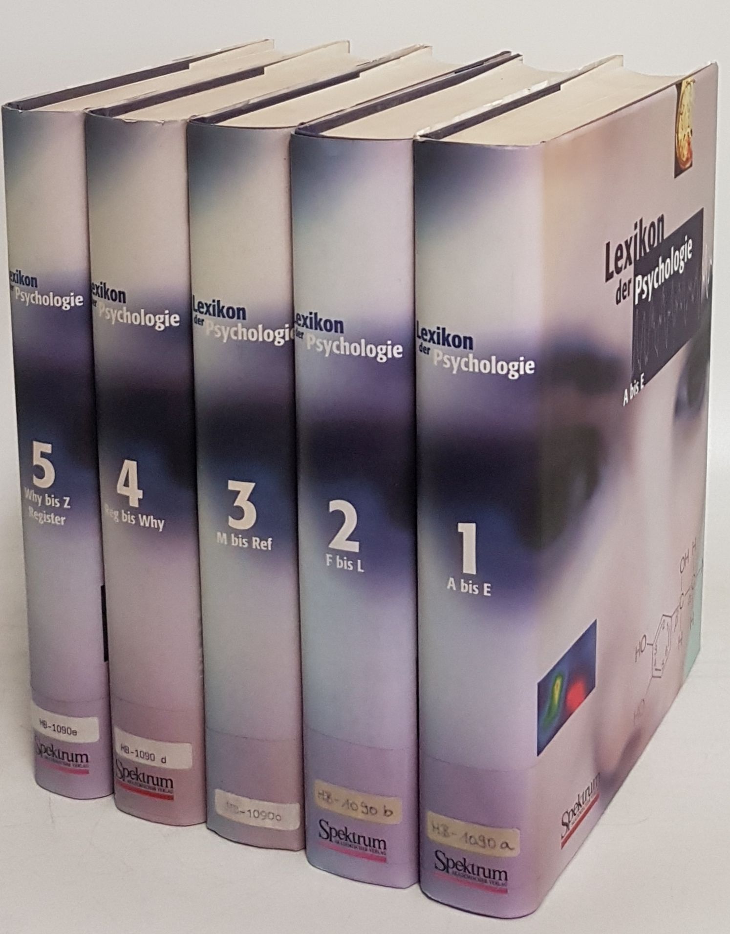 Lexikon der Psychologie (in fünf Bänden KOMPLETT) - A bis Z mit Register