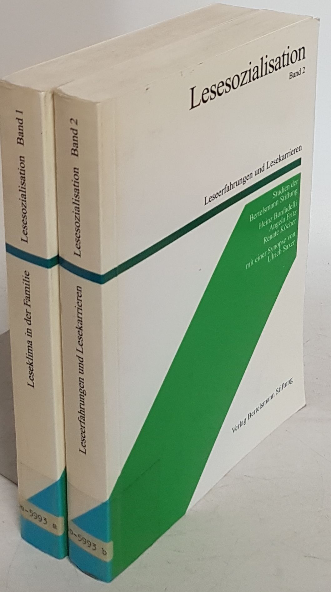 Lesesozialisation: Eine Studie der Bertelsmann Stiftung (2 Bände KOMPLETT) - Bd.1: Leseklima in der Familie/ Bd.2: Leseerfahrungen und Lesekarrieren