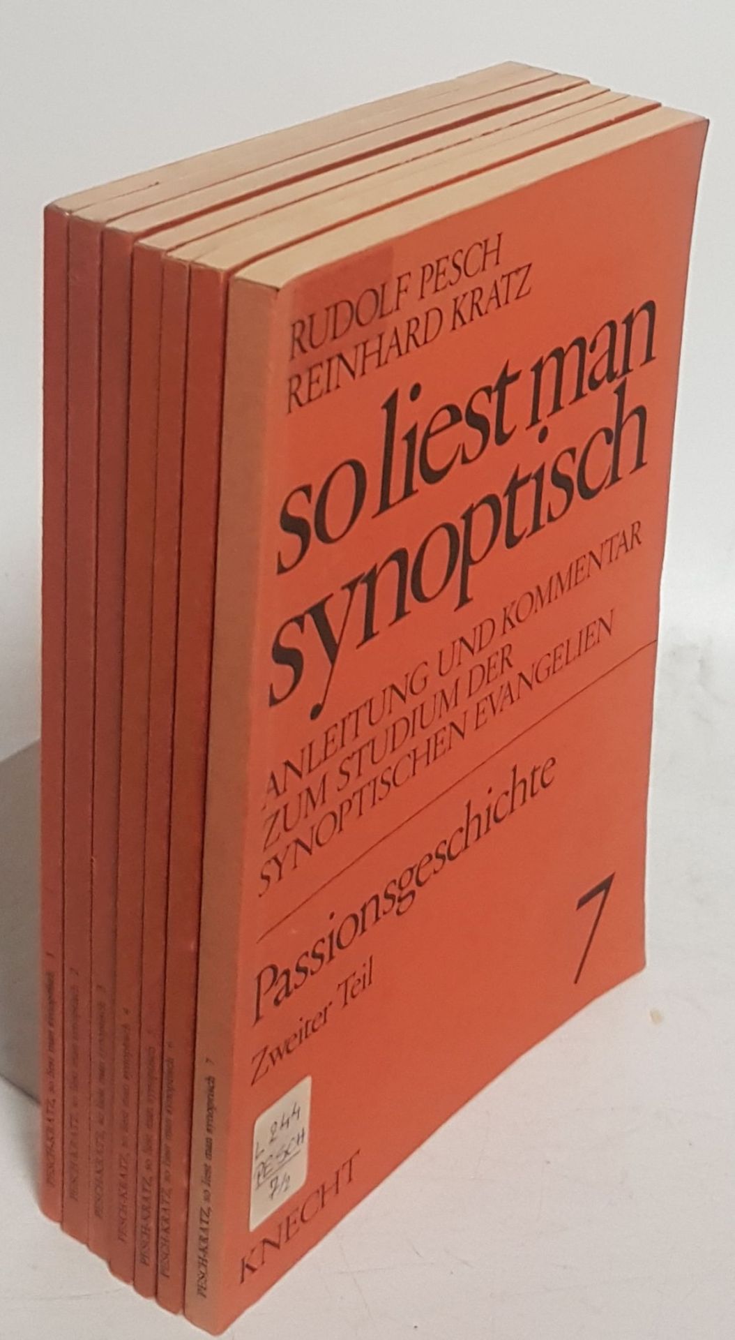 So liest man synoptisch: Anleitung und Kommentar zum Studium der synoptischen Evangelien (7 Teile KOMPLETT) - Heft 1: Anleitung und Kommentar zum Studium der synoptischen Evangelien/ Heft 2-3: Wundergeschichten/ Heft 4-5: Gleichnisse und Bildreden/ Heft 6-7: Passionsgeschichte