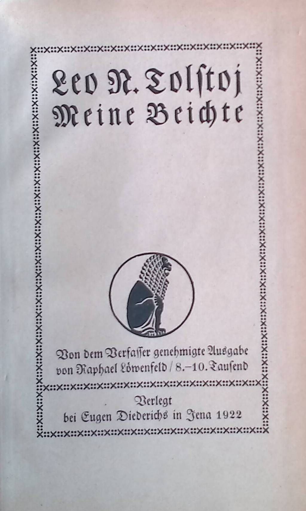 Meine Beichte
