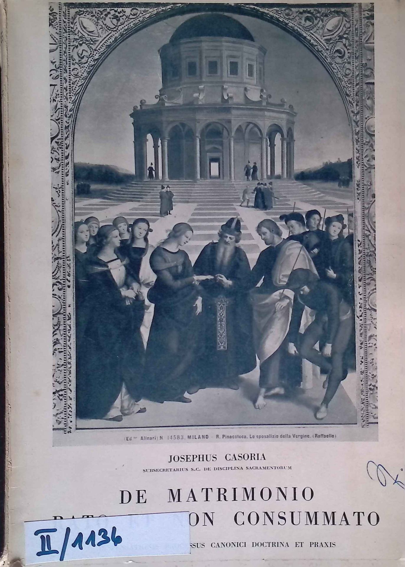 De Matrimonio rato et non consummato. Dispensationis Processus canonici doctrina et Praxis