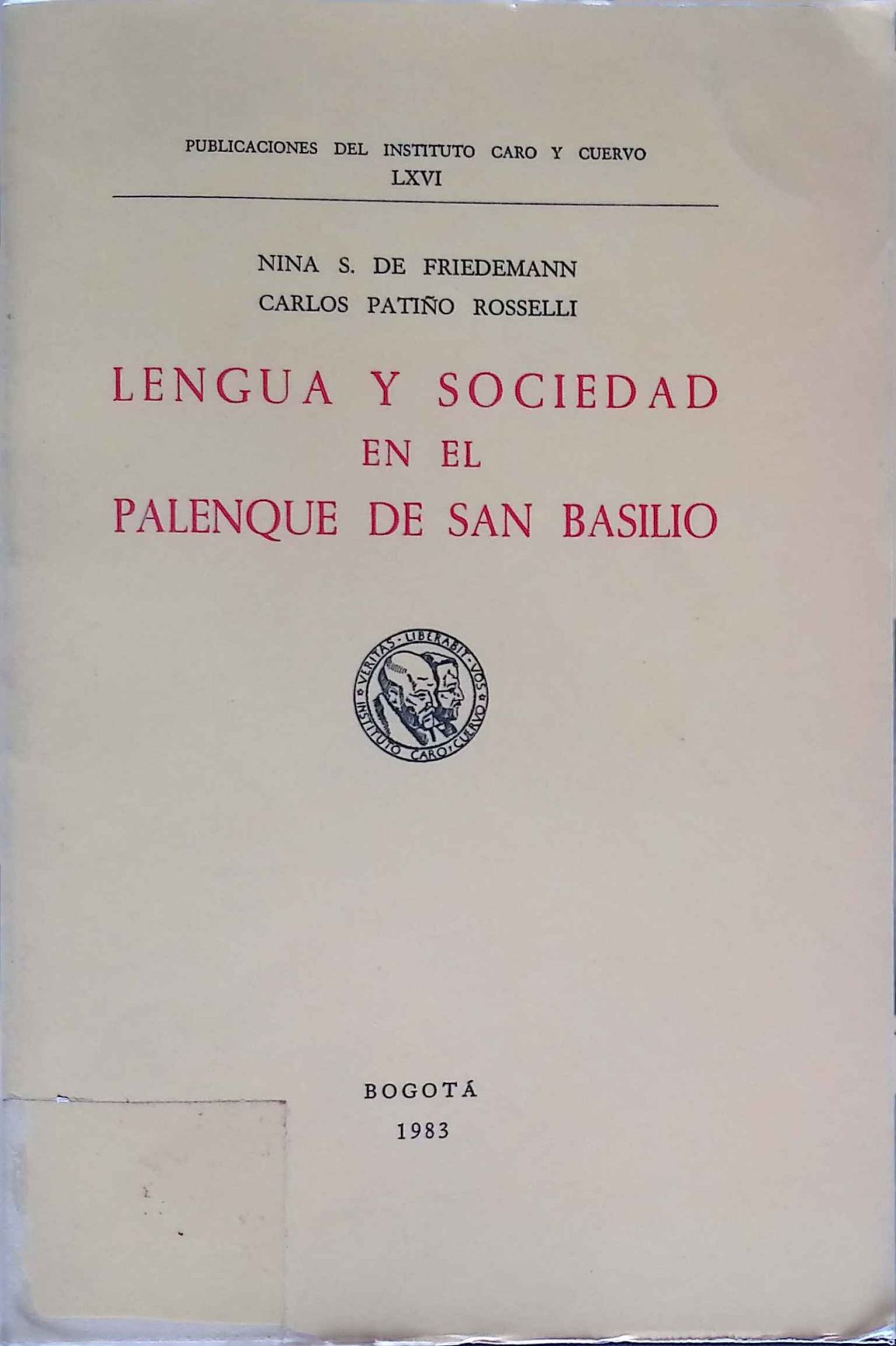 Lengua y Sociedad en el Palenque de san basilio
