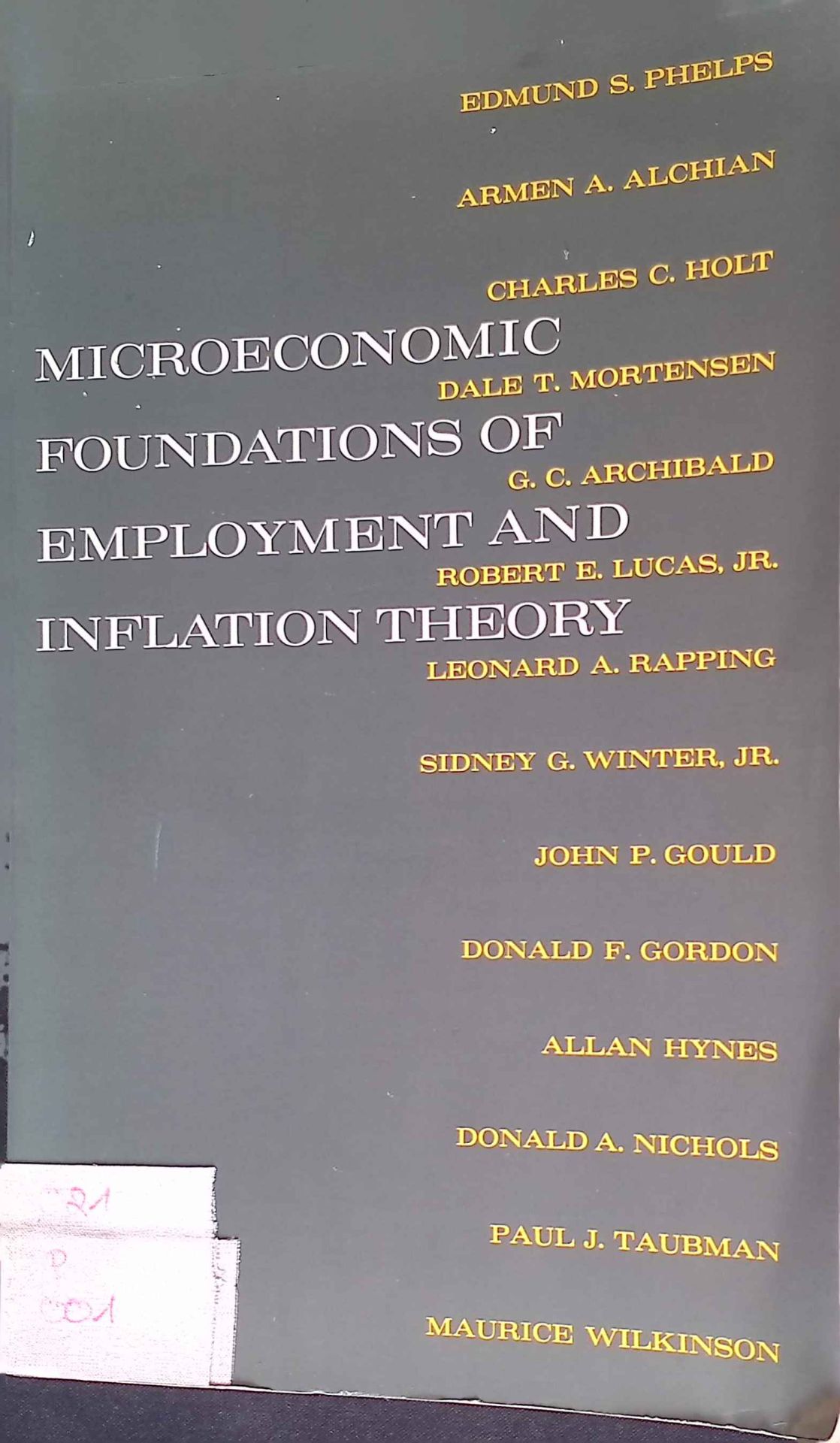 Microeconomic Foundations of Employment and Inflation Theory
