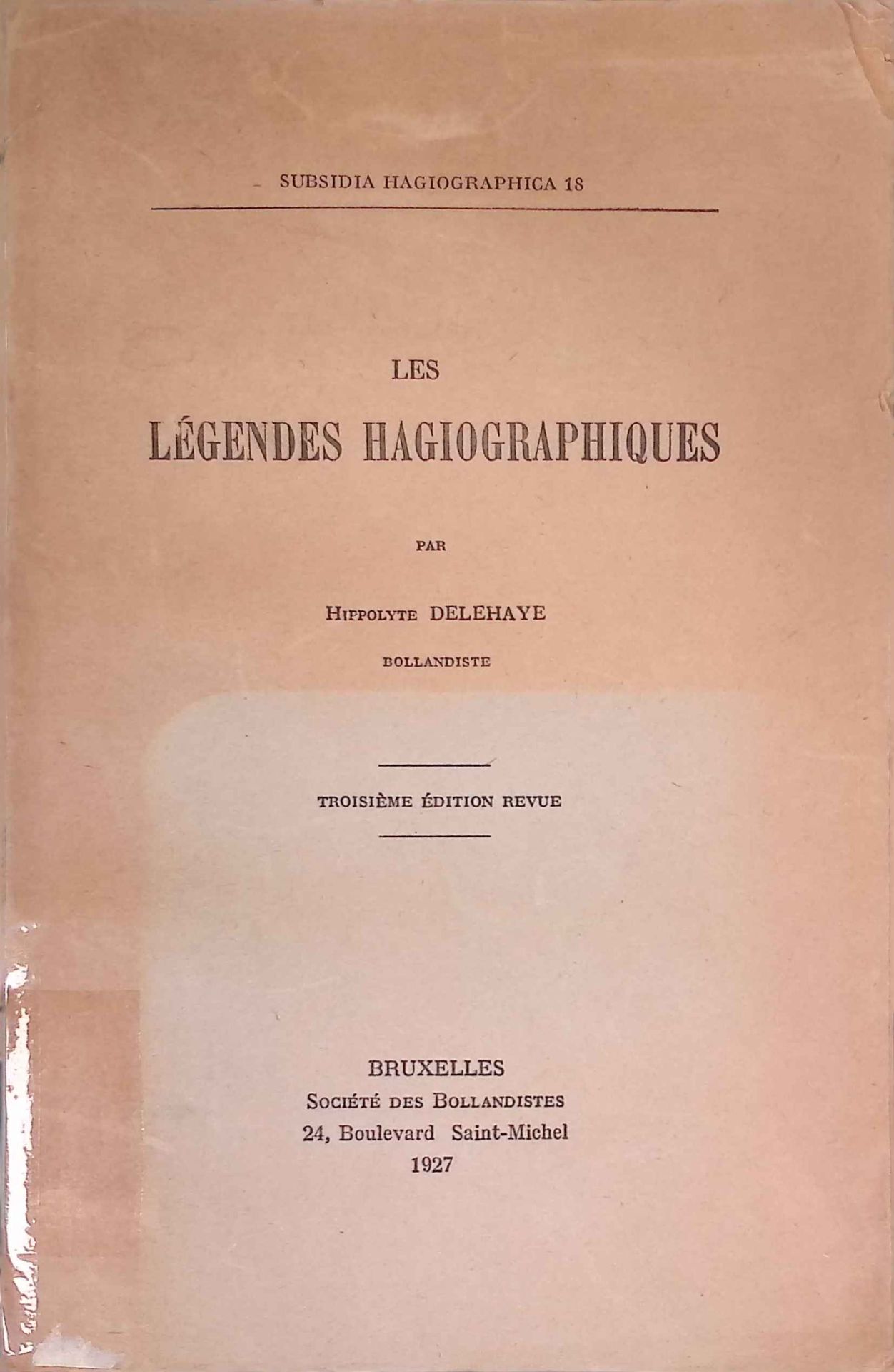 Les Légendes Hagiographiques